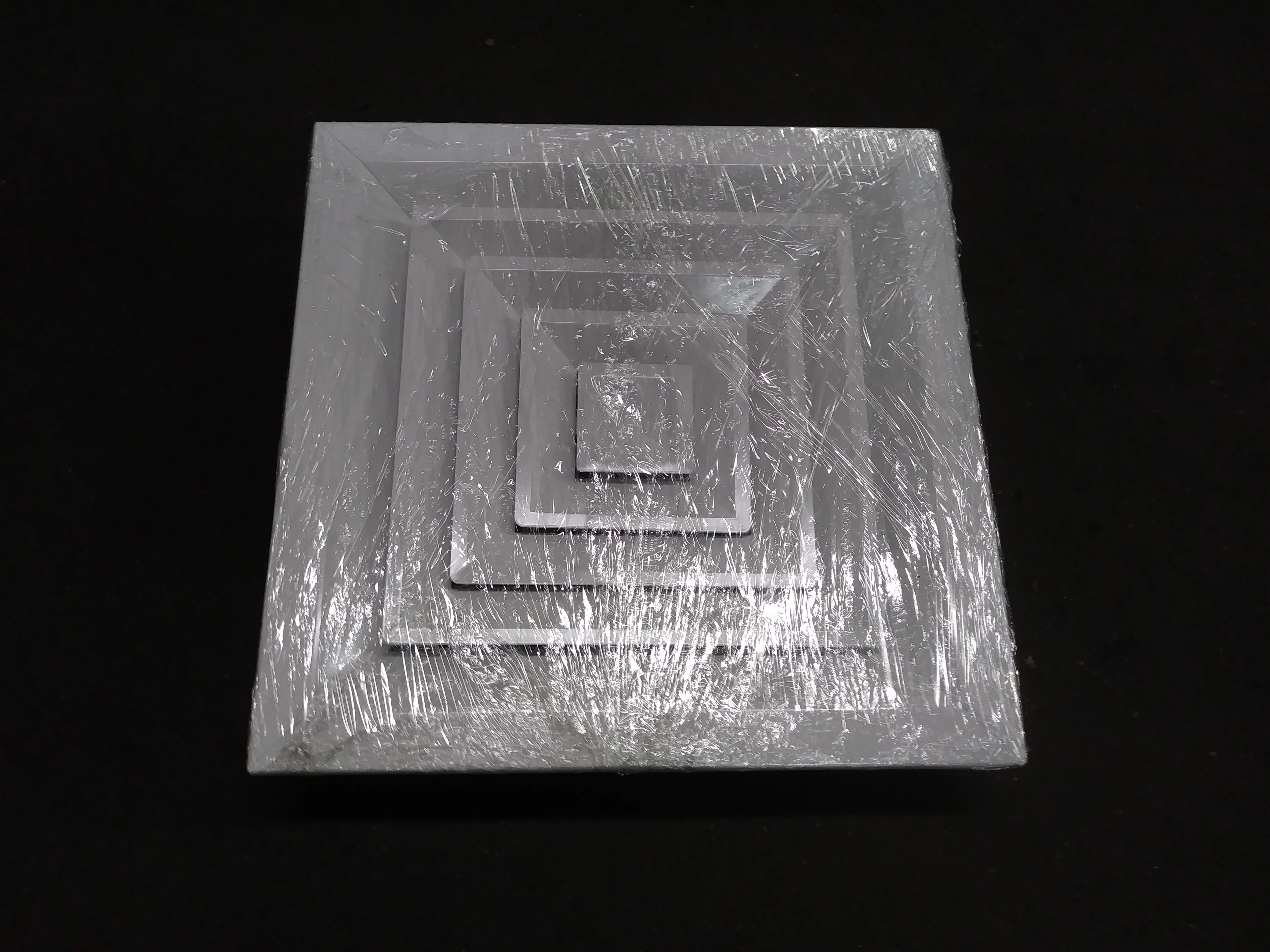 12" X 12" STEEL/WHITE LOUVERED CEILING DIFFUSER W/OBD - Image 5