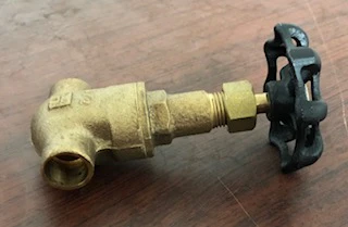 1/2" Sweat Bronze Gate Valve w/Operating Wheel - Image 3