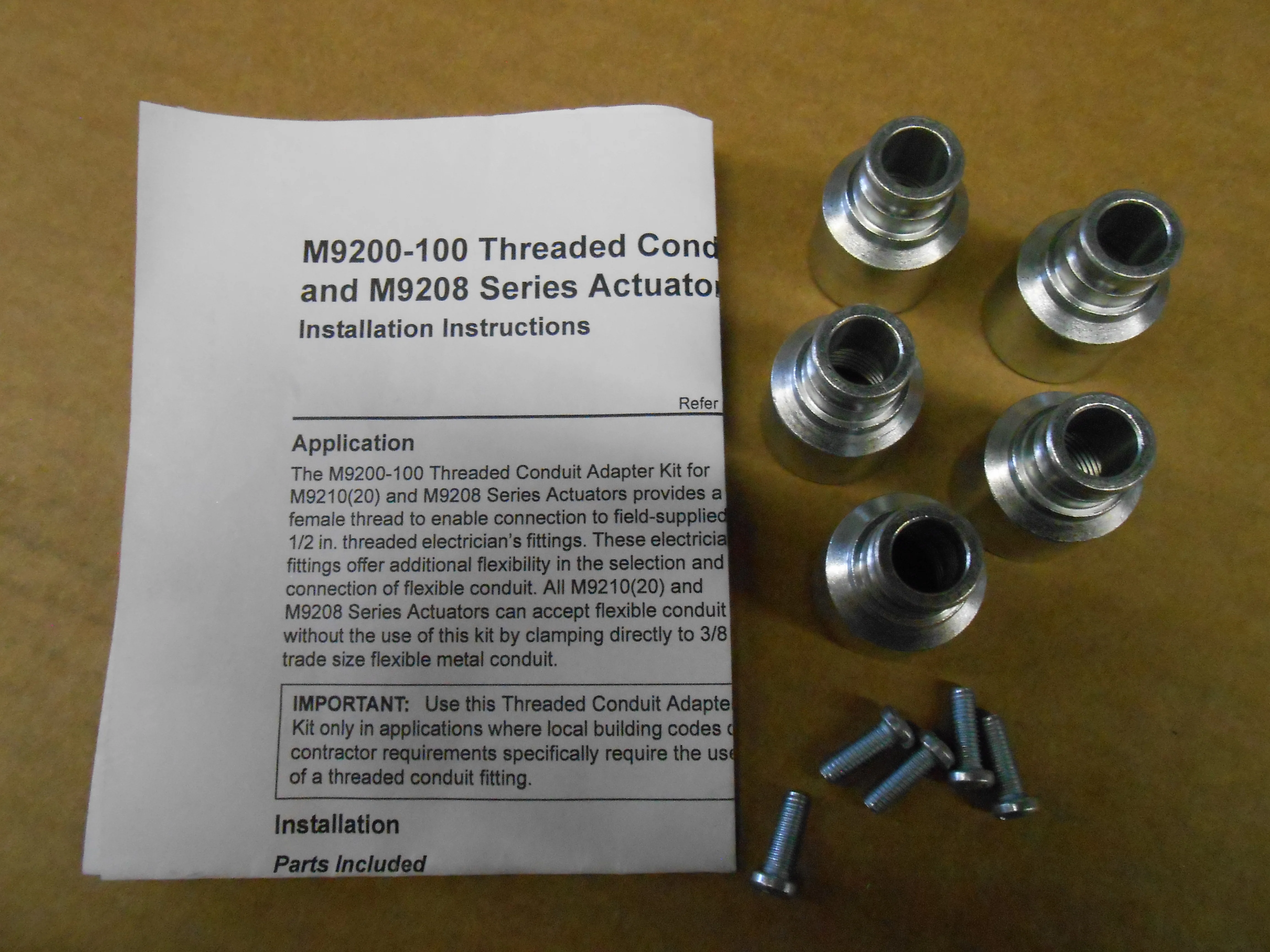 1/2" THREADED CONDUIT ADAPTER KIT