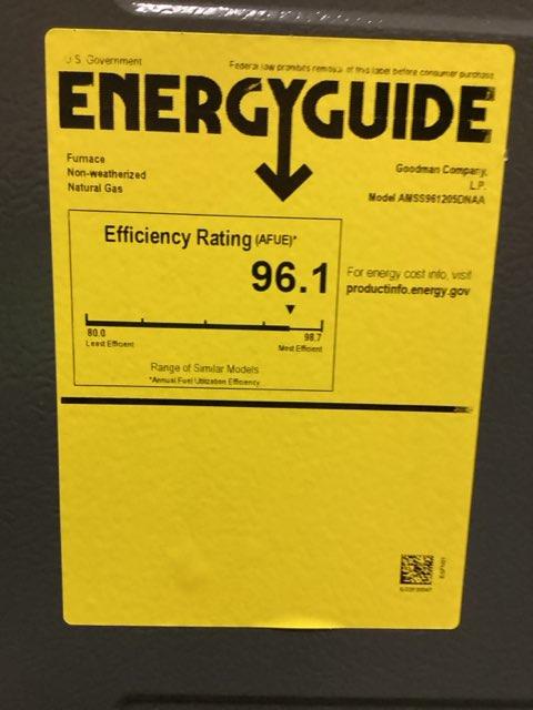 120,000 BTU Low NOx 1-Stg Upflow/Horizontal ECM Single Speed Gas Furnace 96% 115/60/1 CFM: 2000 - Image 5