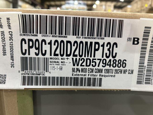 120,000 BTU Modulating Multiposition ECM Var Spd Comm Compatible Gas Furnace 98% 115/60/1 CFM: 2176 - Image 3