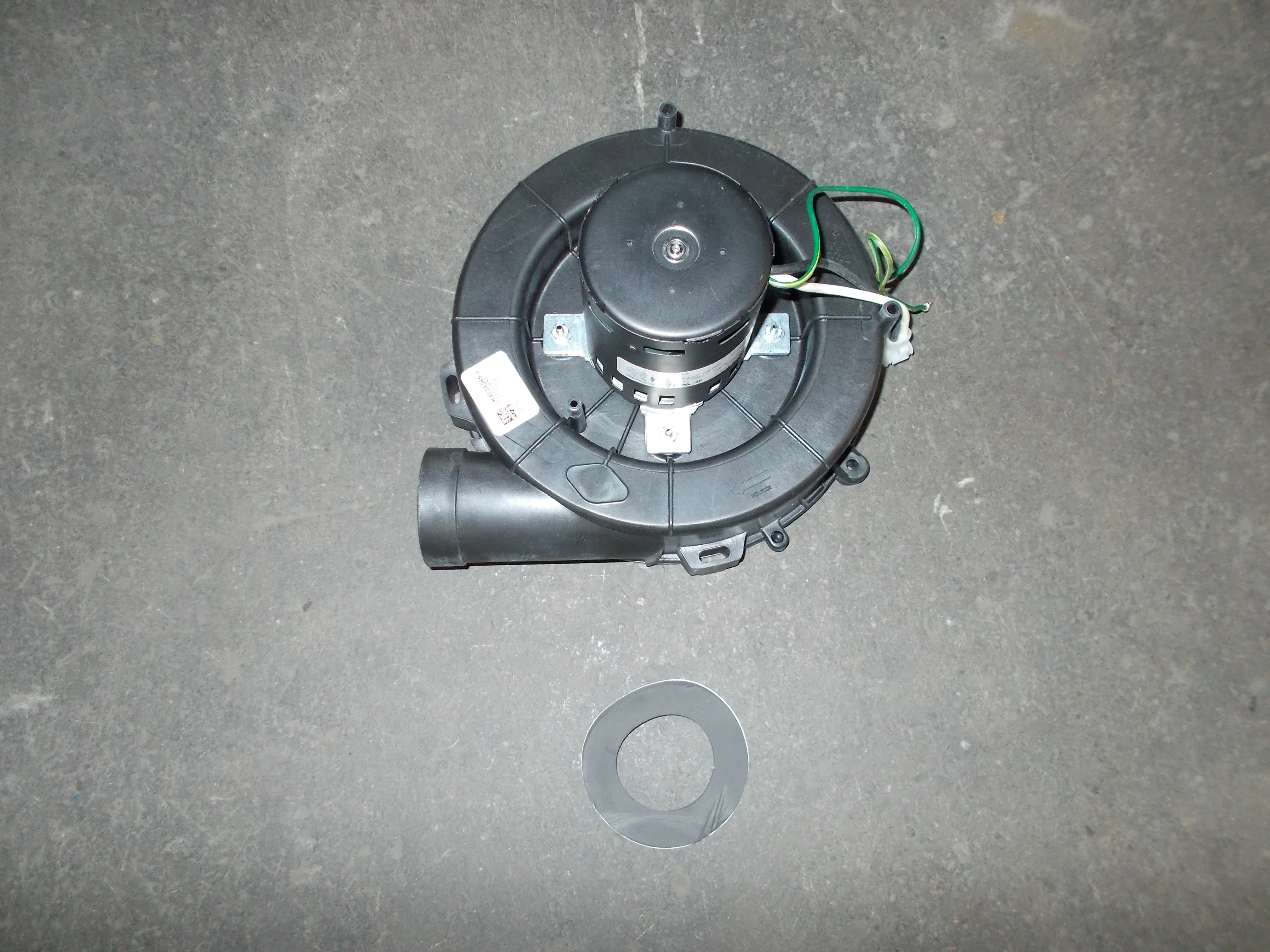 1/20 HP Draft Inducer Blower Assembly, 115/60/1 RPM:3400 1-Speed