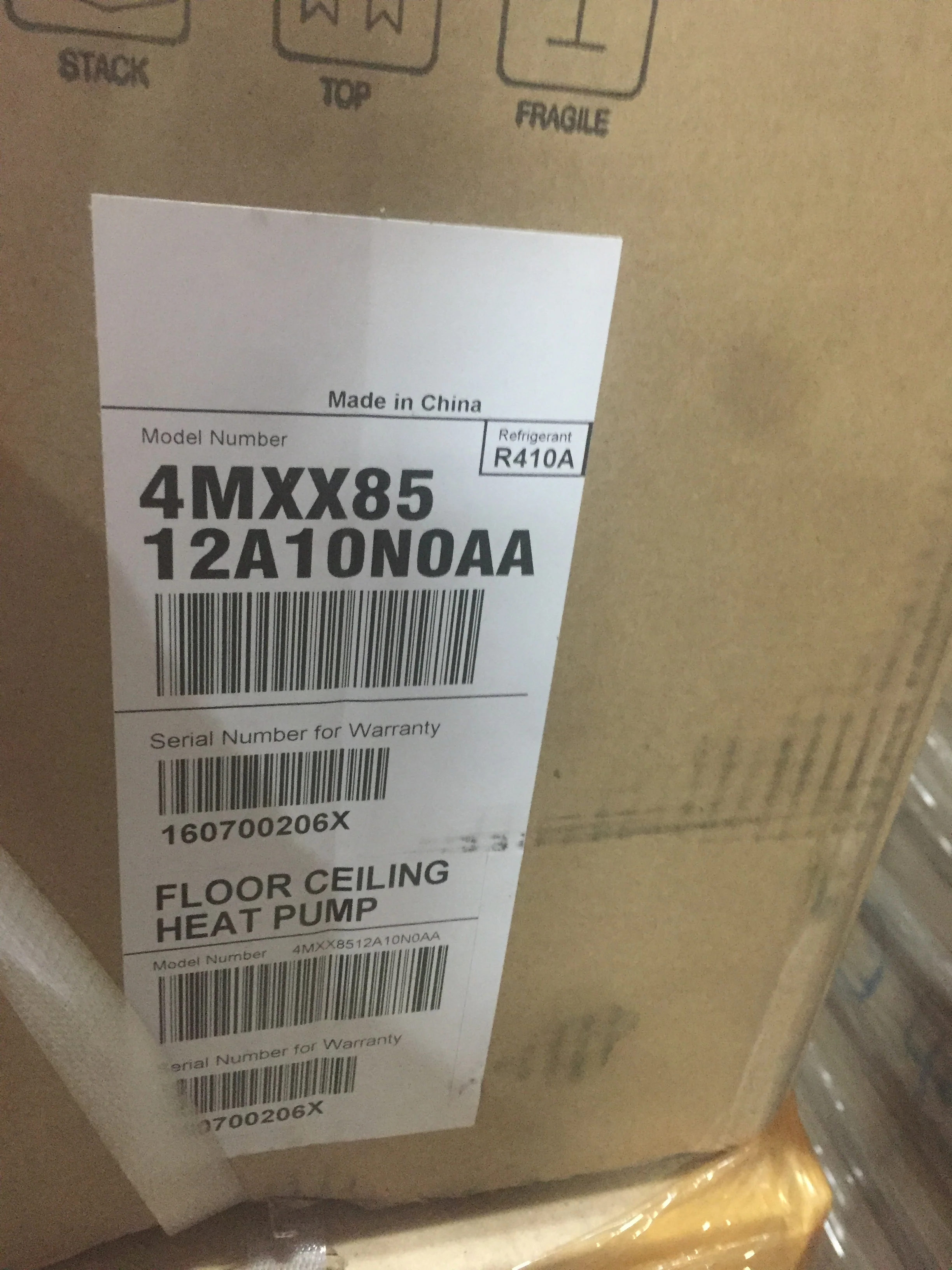 12,000 BTU Inverter Indoor Floor/Ceiling Heat Pump Air Handler 21 Seer 208-230/60/1 R-410A - Image 5