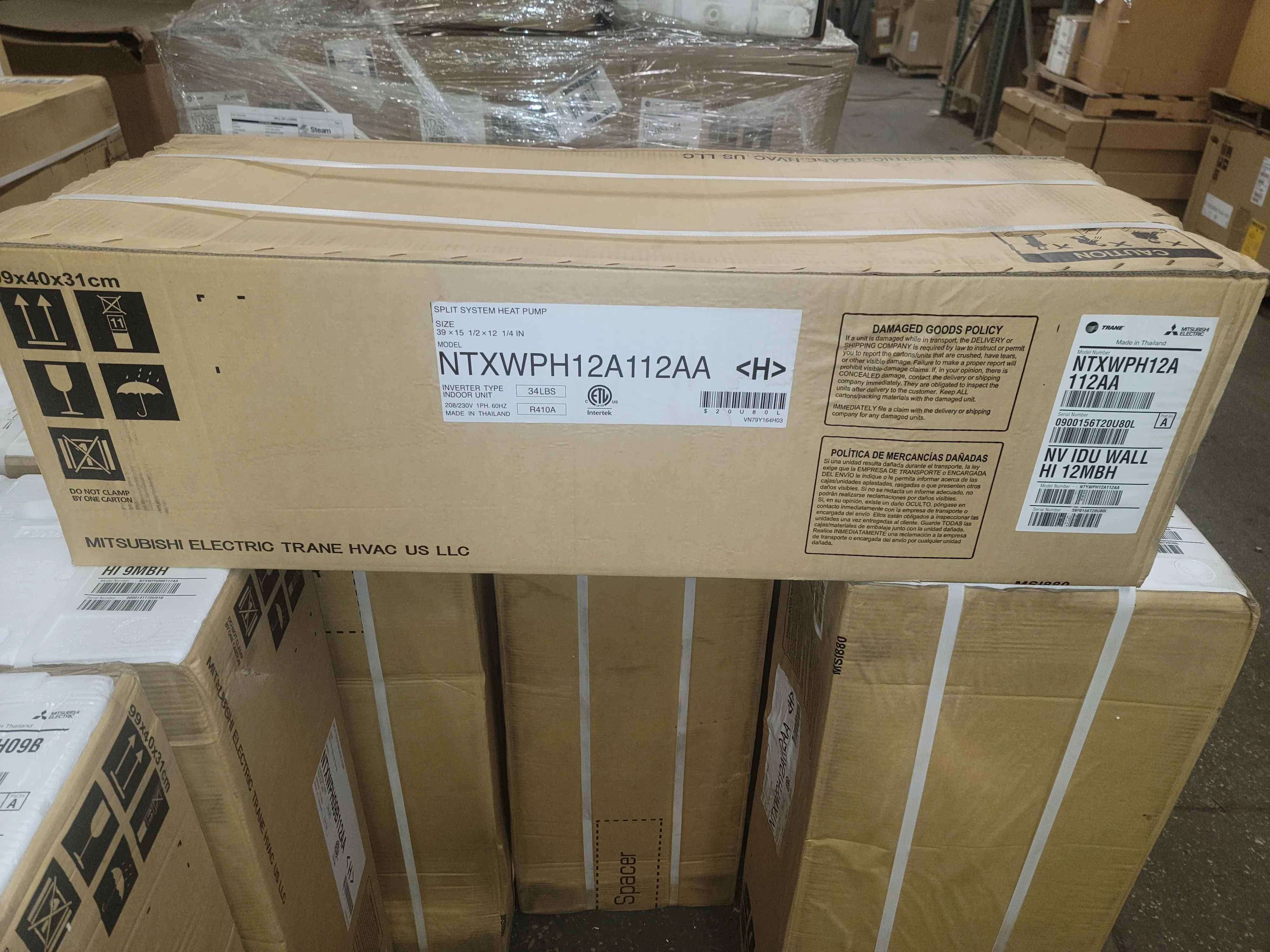 12,000 Btu Single Zone High-Wall Inverter Heat Pump Mini Split , 261 Seer 208-230/60/1 R-410A - Image 7