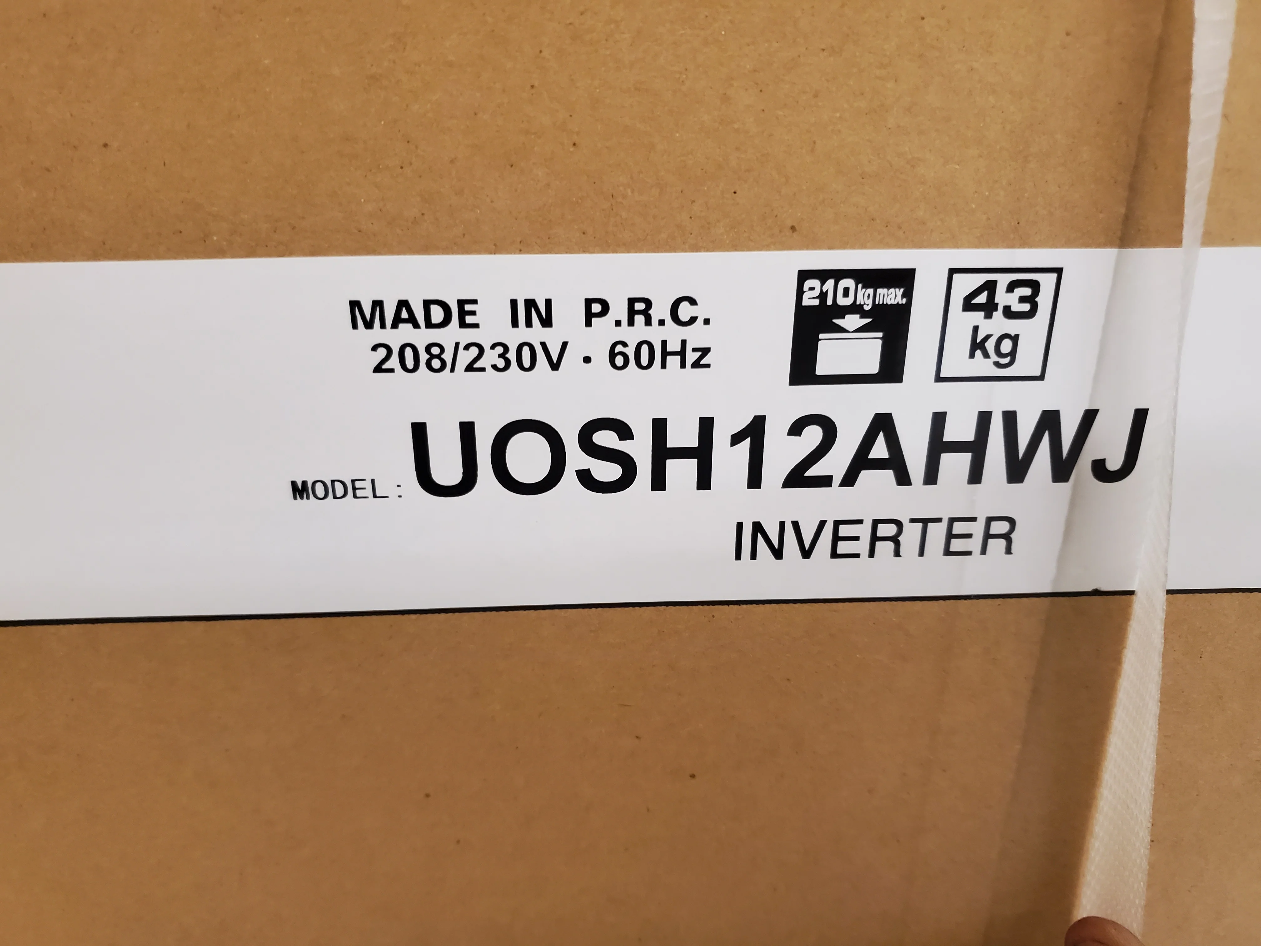 12,000 BTU Single-Zone Inverter Outdoor Mini-Split Heat Pump Unit, 208-230/60/1 R-410A 29.3 SEER - Image 6