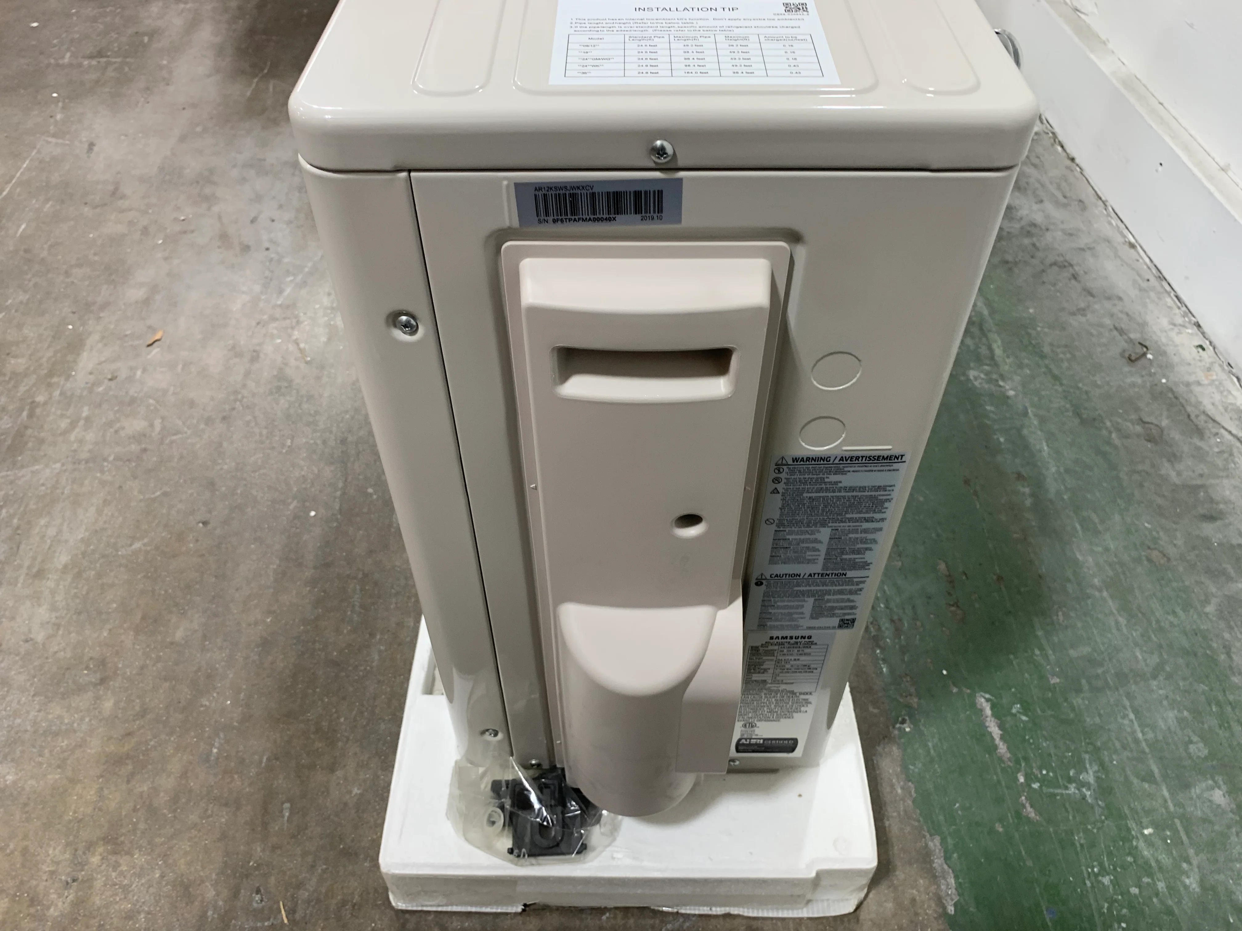 12,000/13,600 BTU Outdoor Heat Pump Mini Split Unit, 19.5 Seer 208-230/60/1 R410A - Image 7
