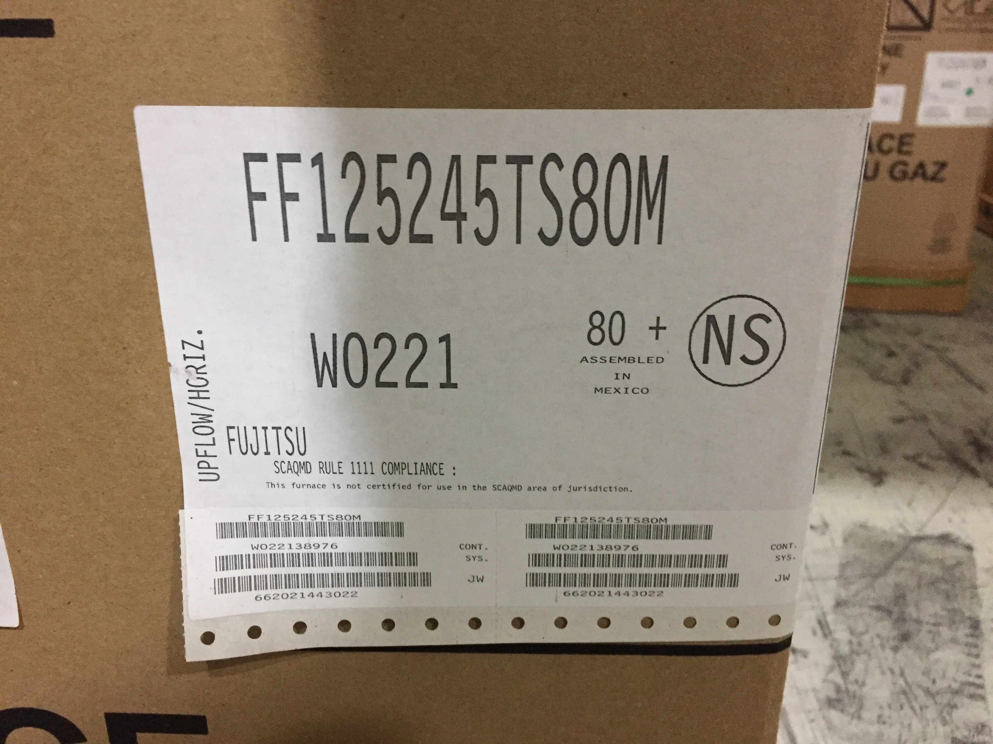 125,000 BTU 1-Stg Up/Horz ECM Multi Speed Gas Furnace 80% and 3.5 Ton 1-Stg SS Air Conditioner R410A - Image 4