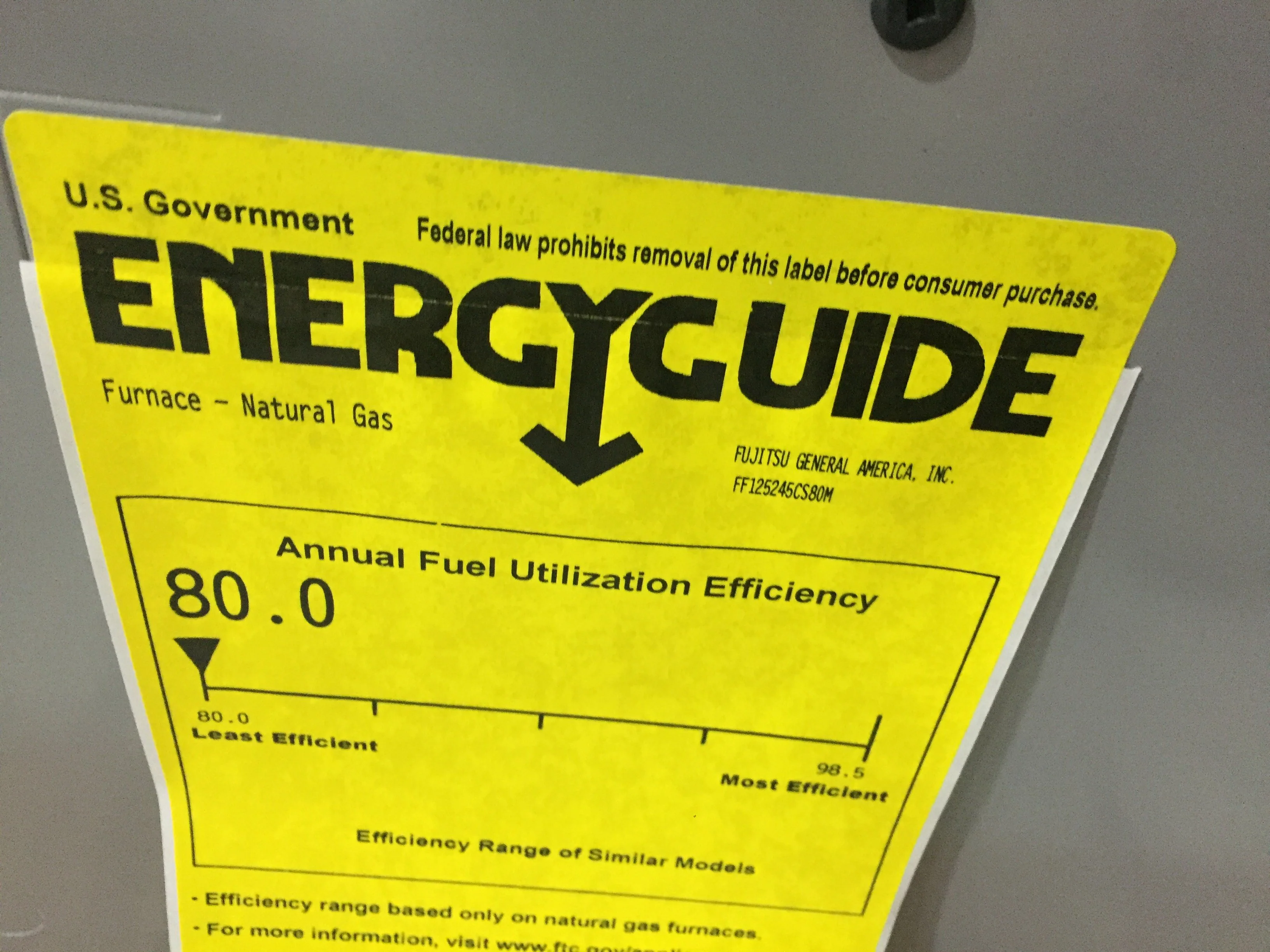 125,000 BTU 1-Stg Up/Horz ECM Multi Speed Gas Furnace 80% and 3.5 Ton Up/Down Cased A Coil, R-410A - Image 5