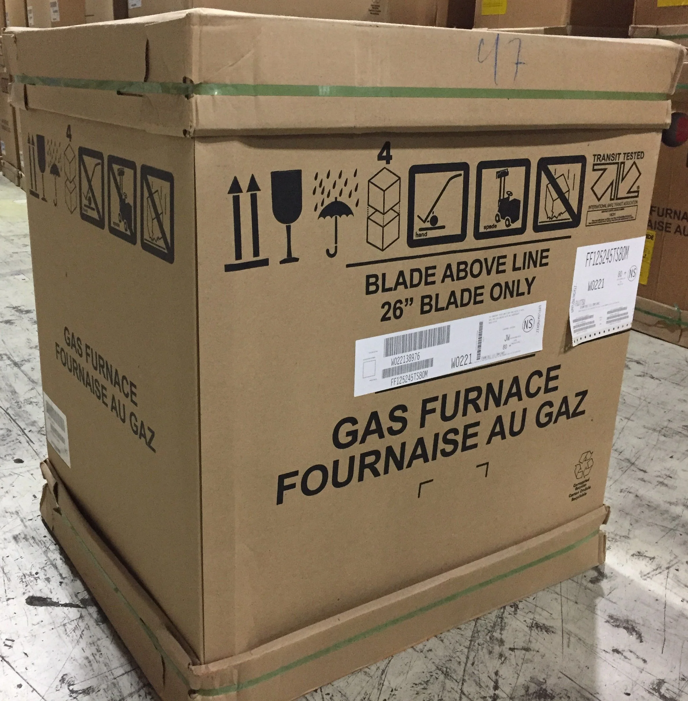 125,000 BTU Single-Stage Upflow/Horizontal ECM Multi Speed Gas Furnace 80% Afue 115/60/1 Cfm: 1934 - Image 6