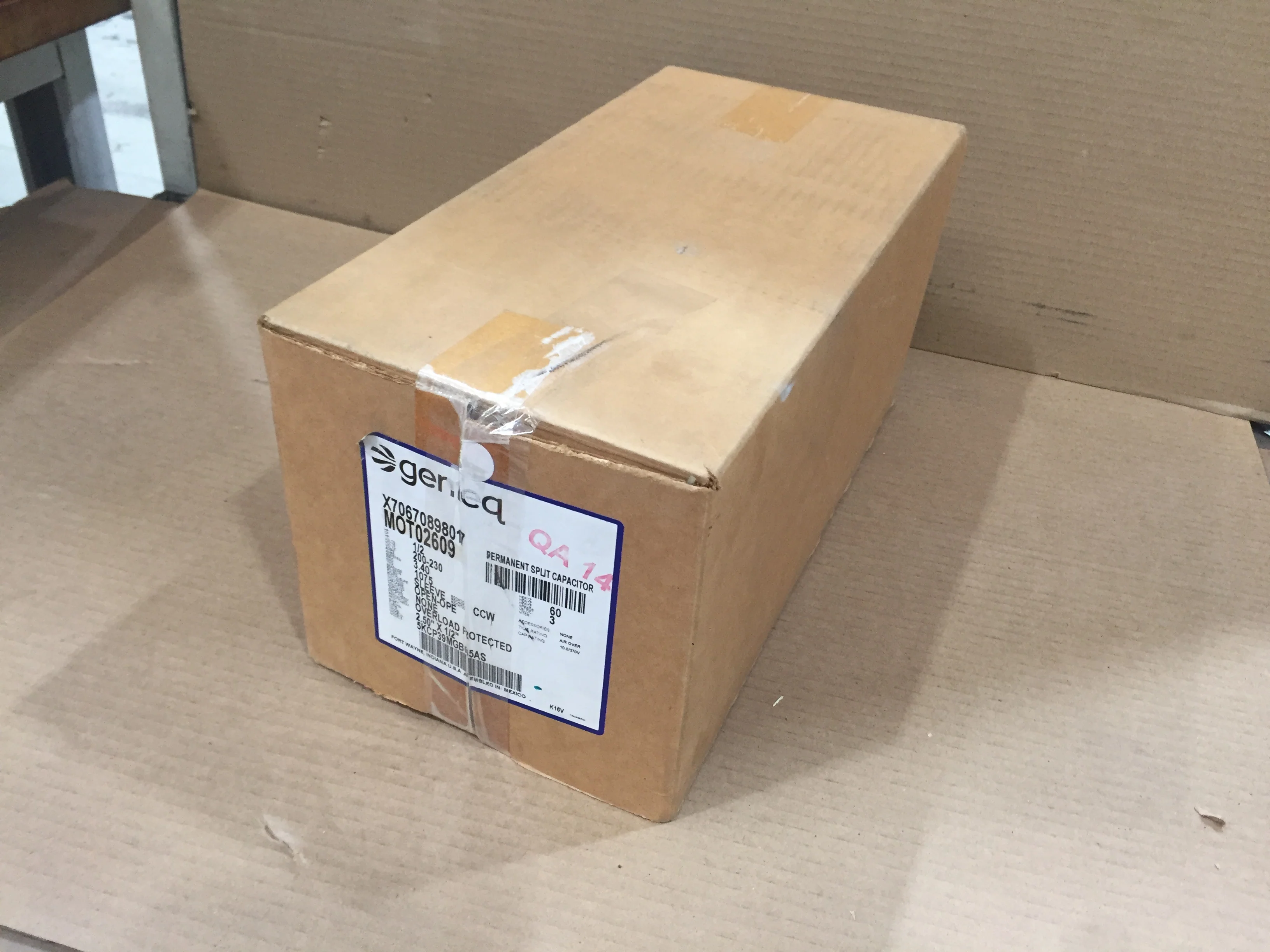 1/2HP Blower Motor, 200-230/60/1, 1075 RPM, 3 Speed - Image 5