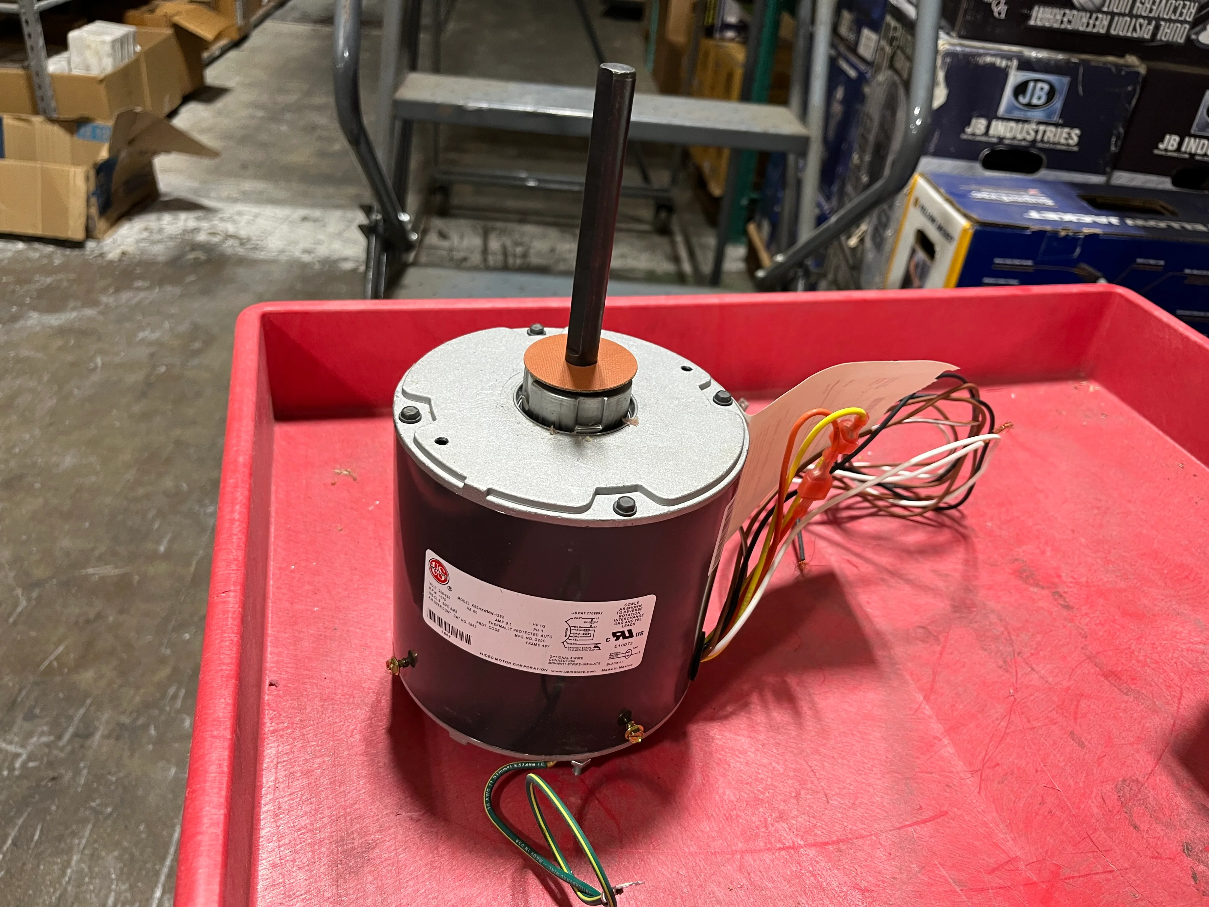 1/2HP Condenser Fan Motor 208-230/60/1 RPM:1075/1-Speed - Image 2