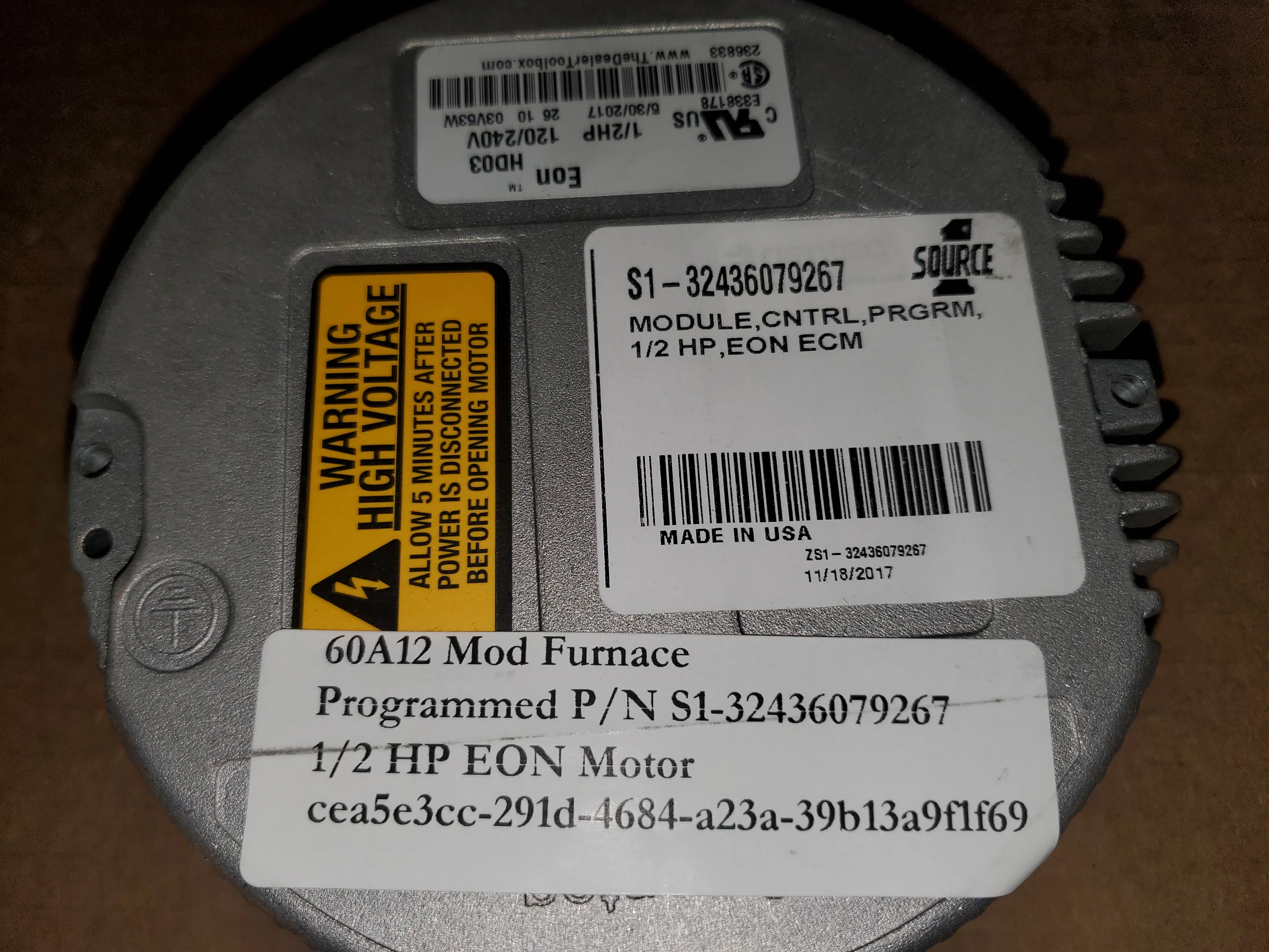 1/2HP ECM Direct Drive Blower Motor, 120-240/50-60/1 Variable Speed - Image 4