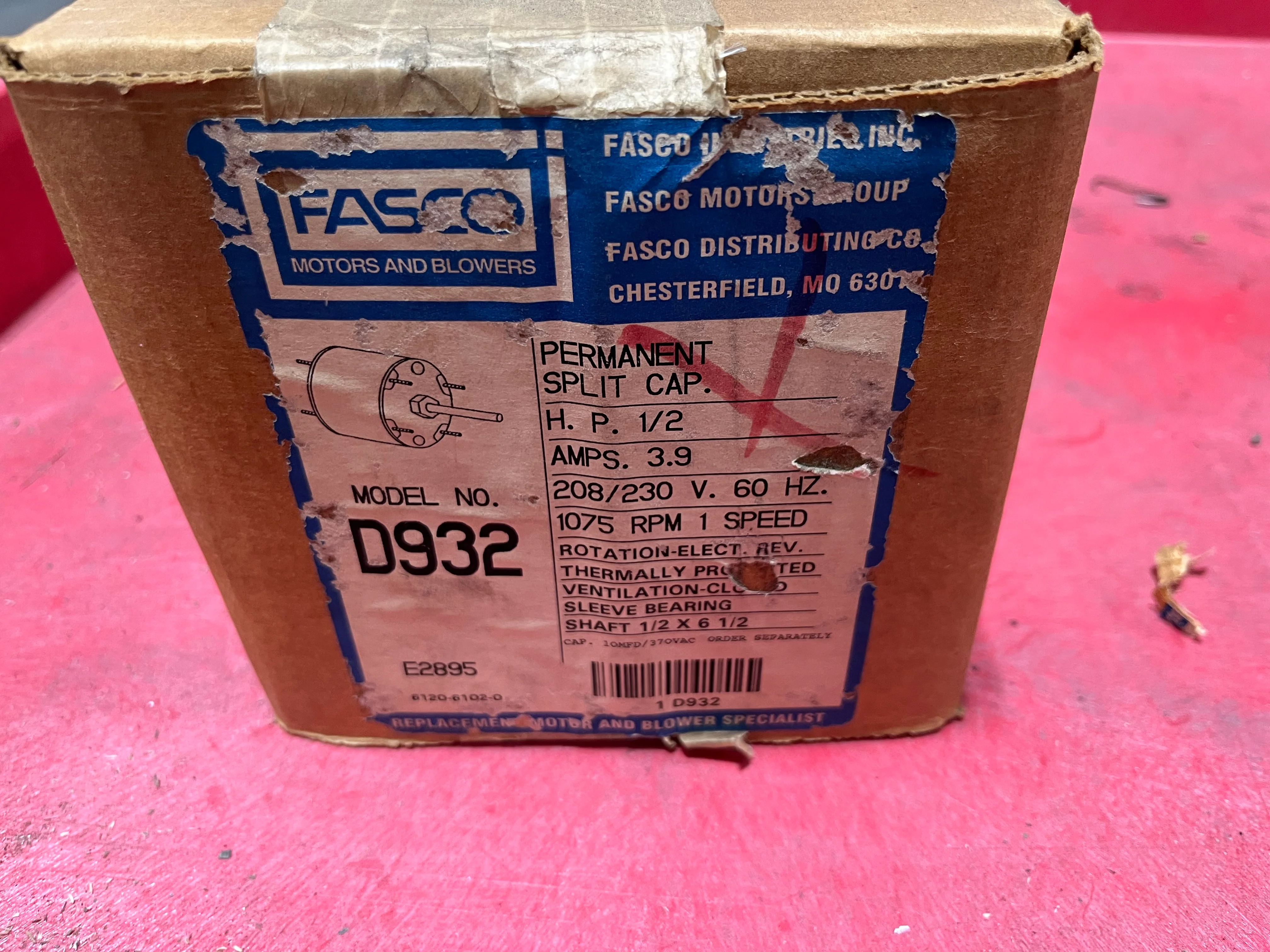 1/2HP Electric Motor 208-230/60/1 - Image 4