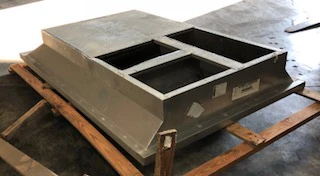 13" High Roof Curb Adapter w/Duct Transitions for Large Packaged Units - Image 4