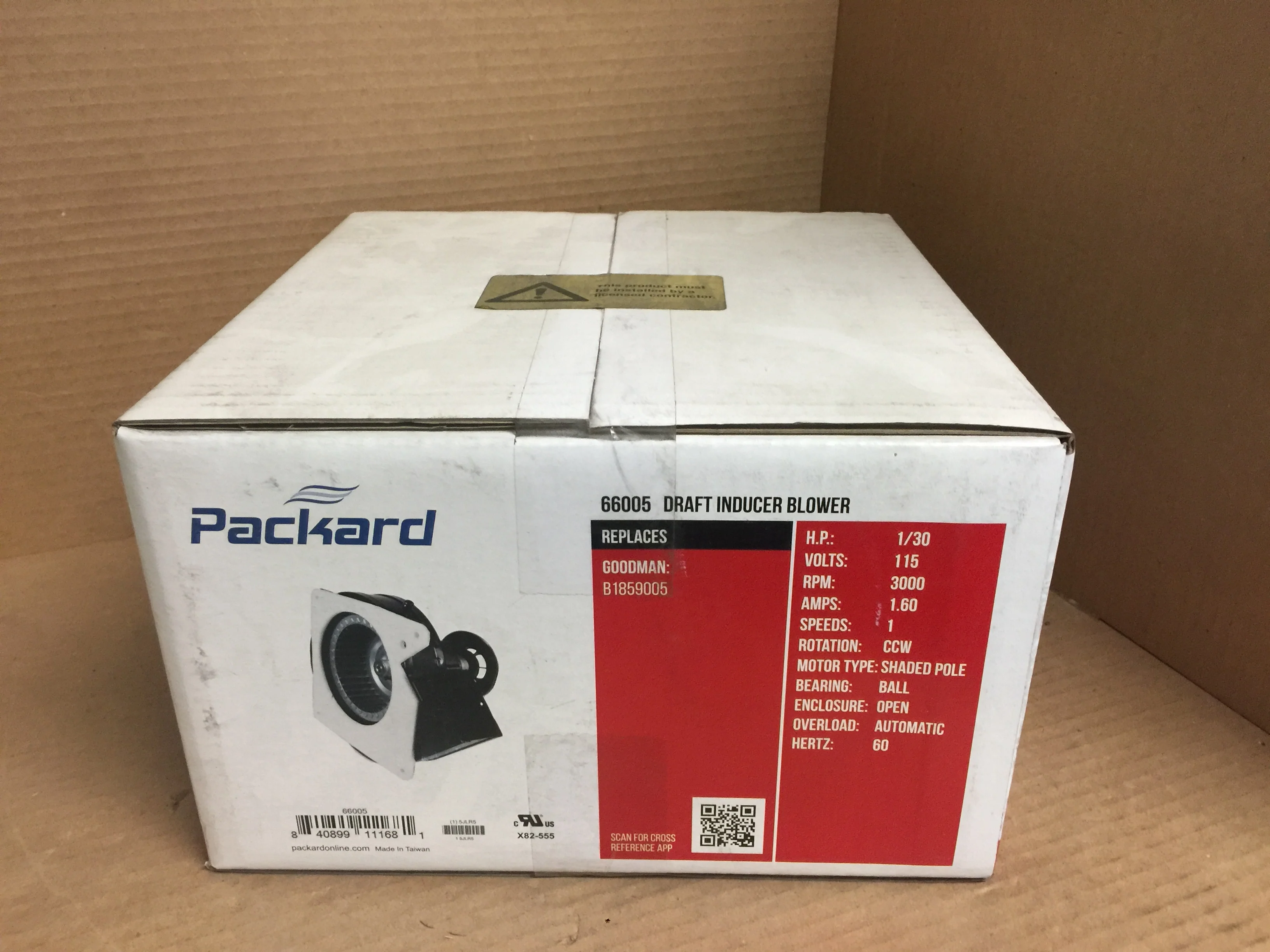 1/30 HP Replacement Goodman Inducer Blower Motor 115/60/1 RPM 3000 - Image 7