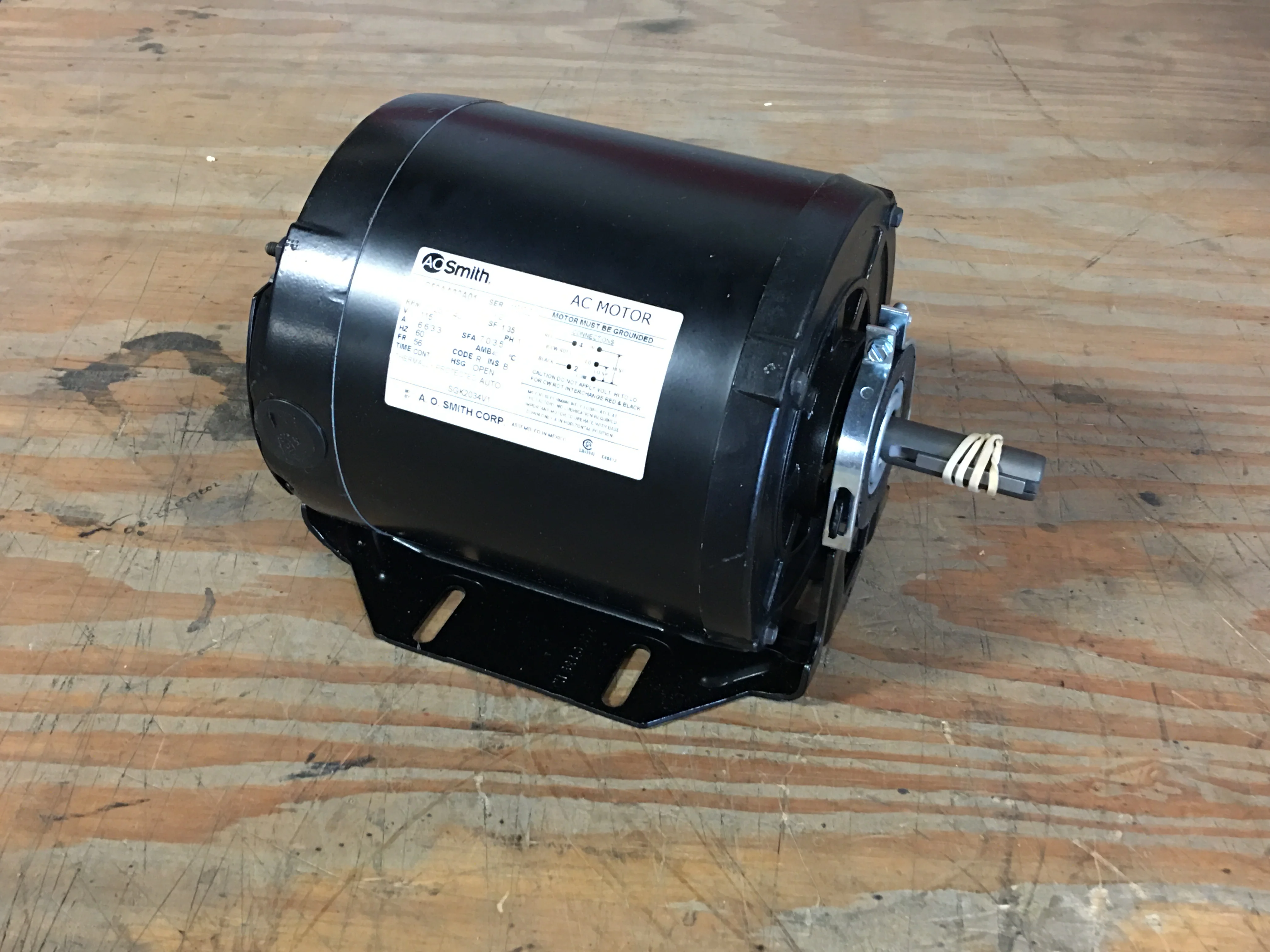 1/3-1/10 HP Electric AC Motor 115/60/1 1725/1140RPM - Image 2