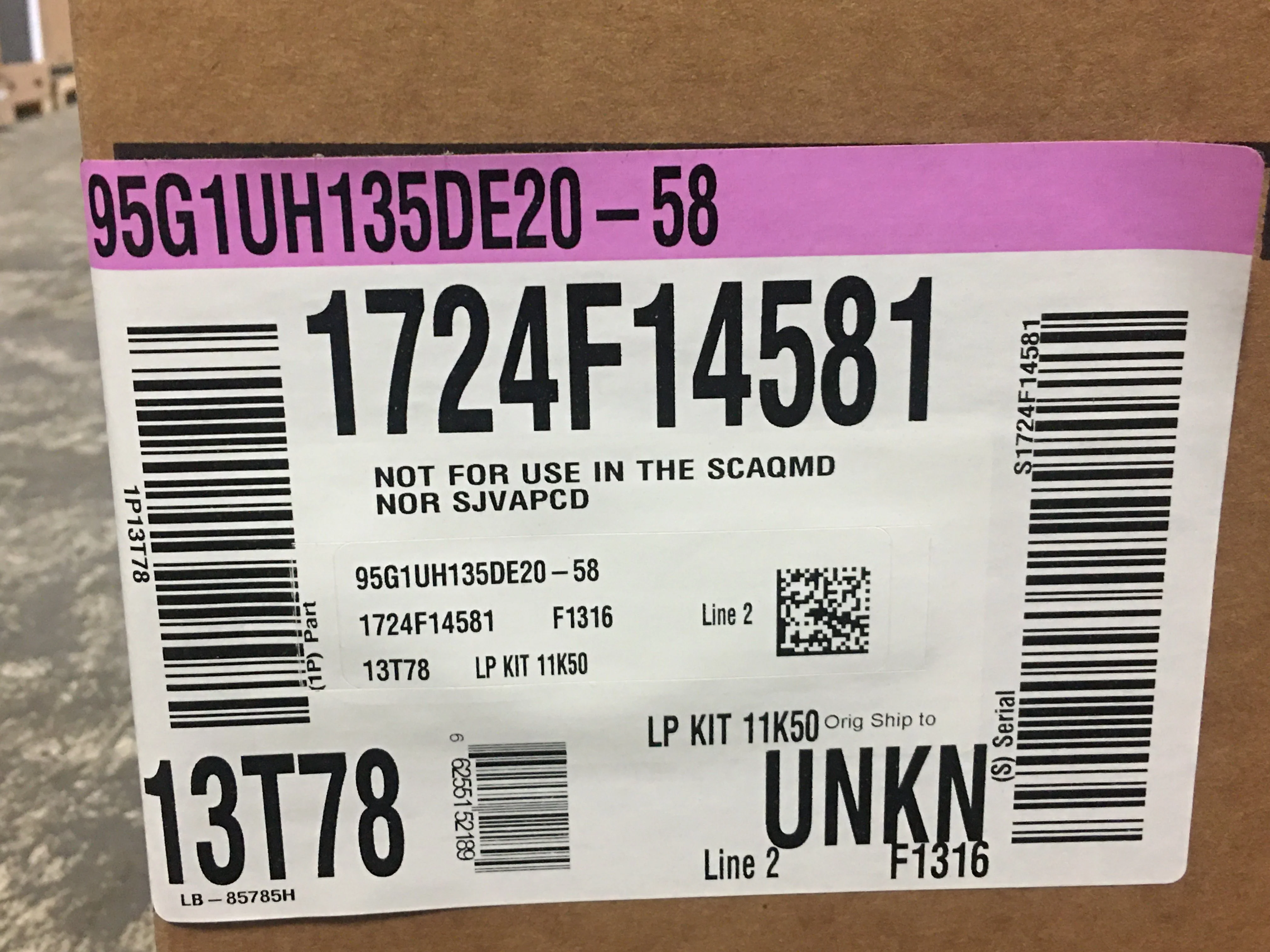 132,000 BTU Single-Stage Upflow/Horizontal ECM Var. Speed Gas Furnace; 95% AFUE, 120/60/1, CFM: 2330 - Image 11