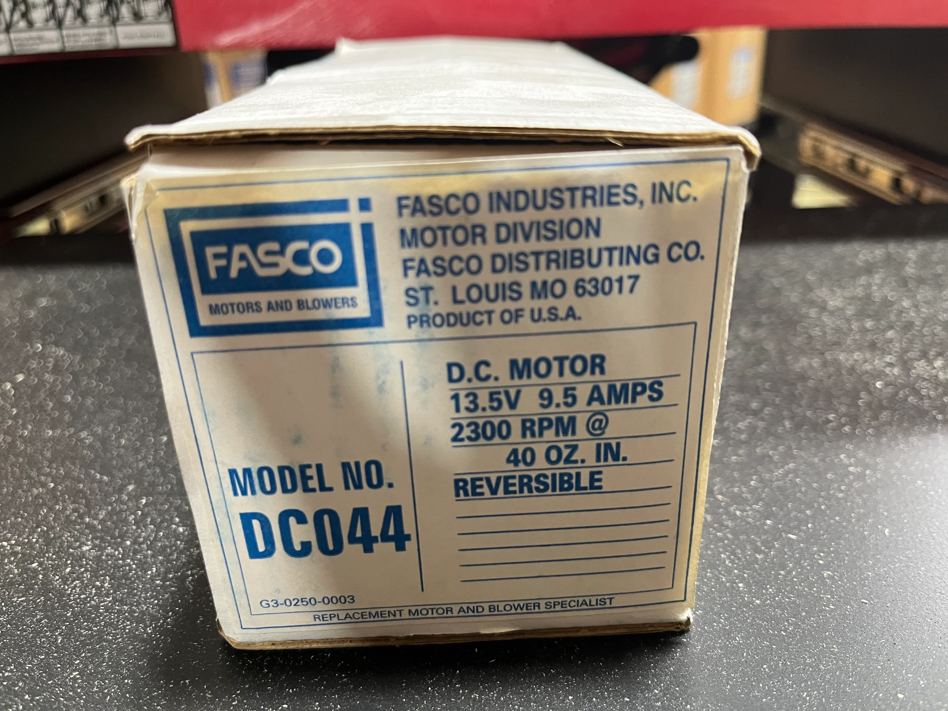 13.5 Volt DC Motor 9.5 Amps 2300 RPM - Image 3