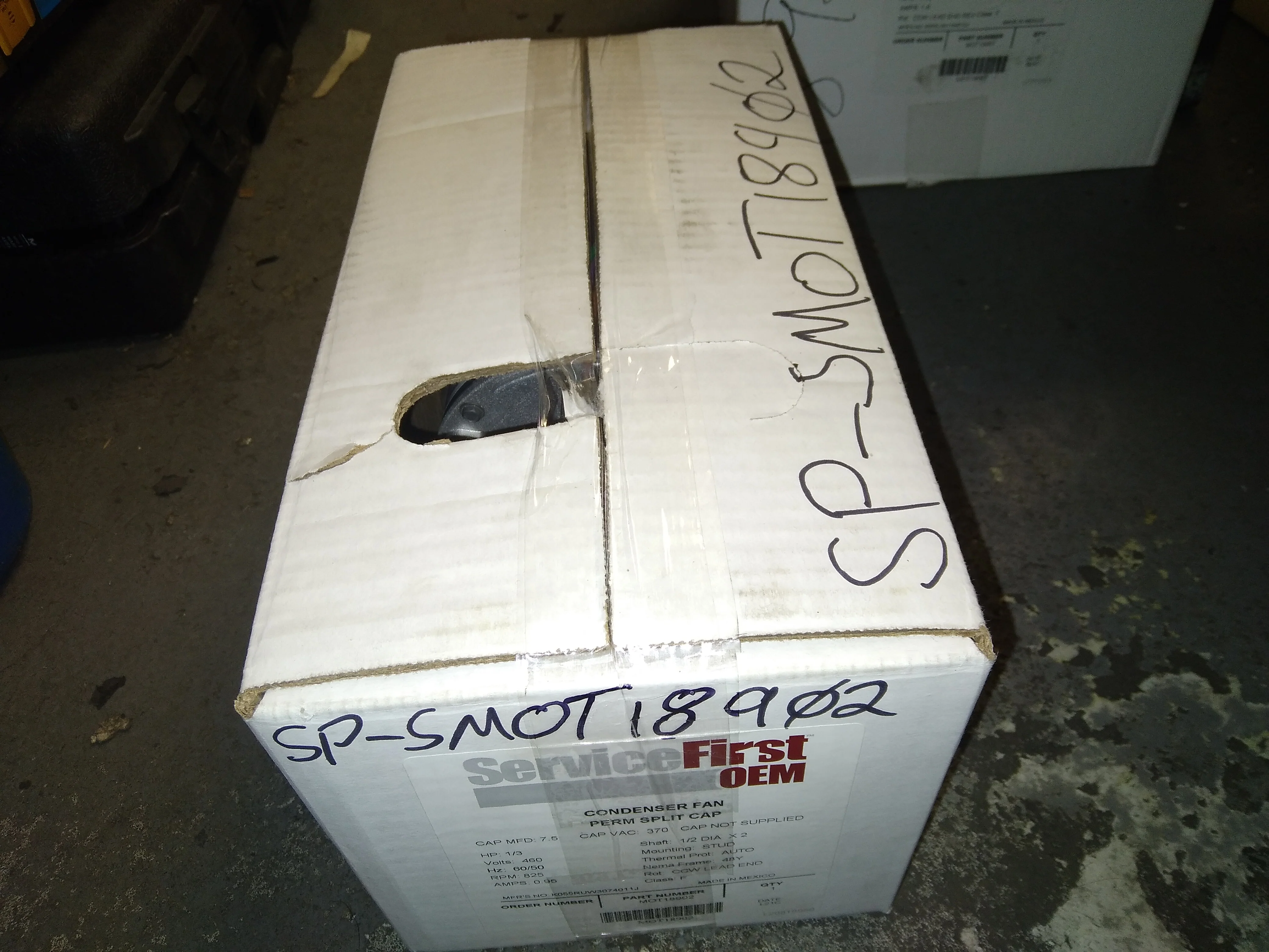 1/3HP Condenser Fan Motor 460/60/1 RPM:825/1-Speed - Image 8