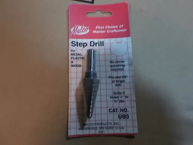 1/4 To 3/4" Uni-Bit Drill Bit For Metal Plastic And Wood"