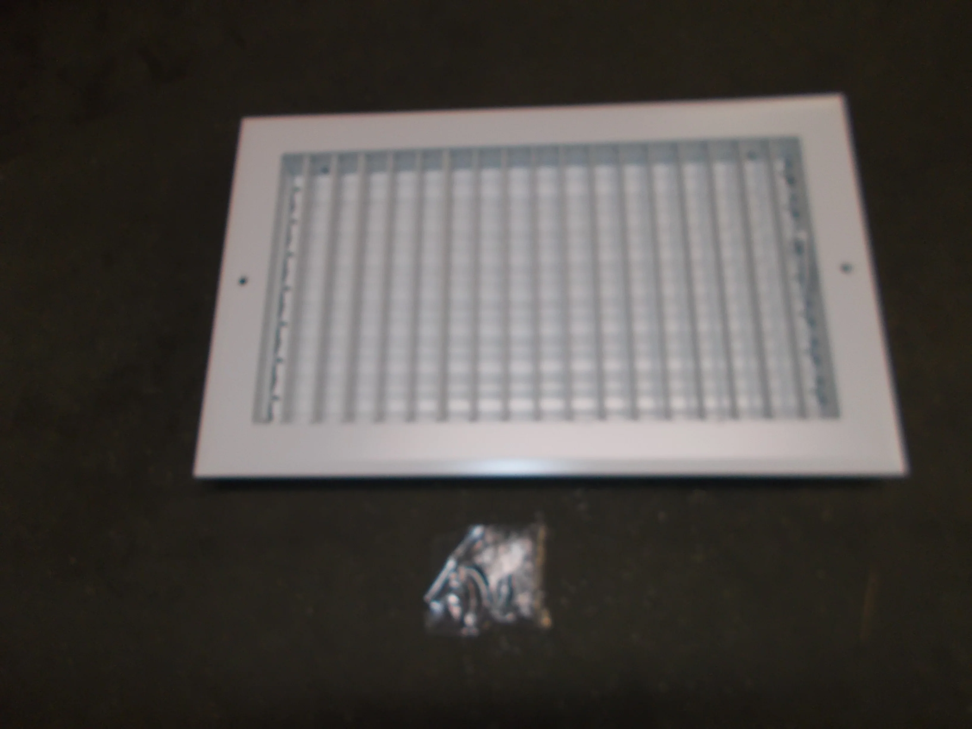 14" X 8" ALUMINUM/WHITE SIDEWALL REGISTER