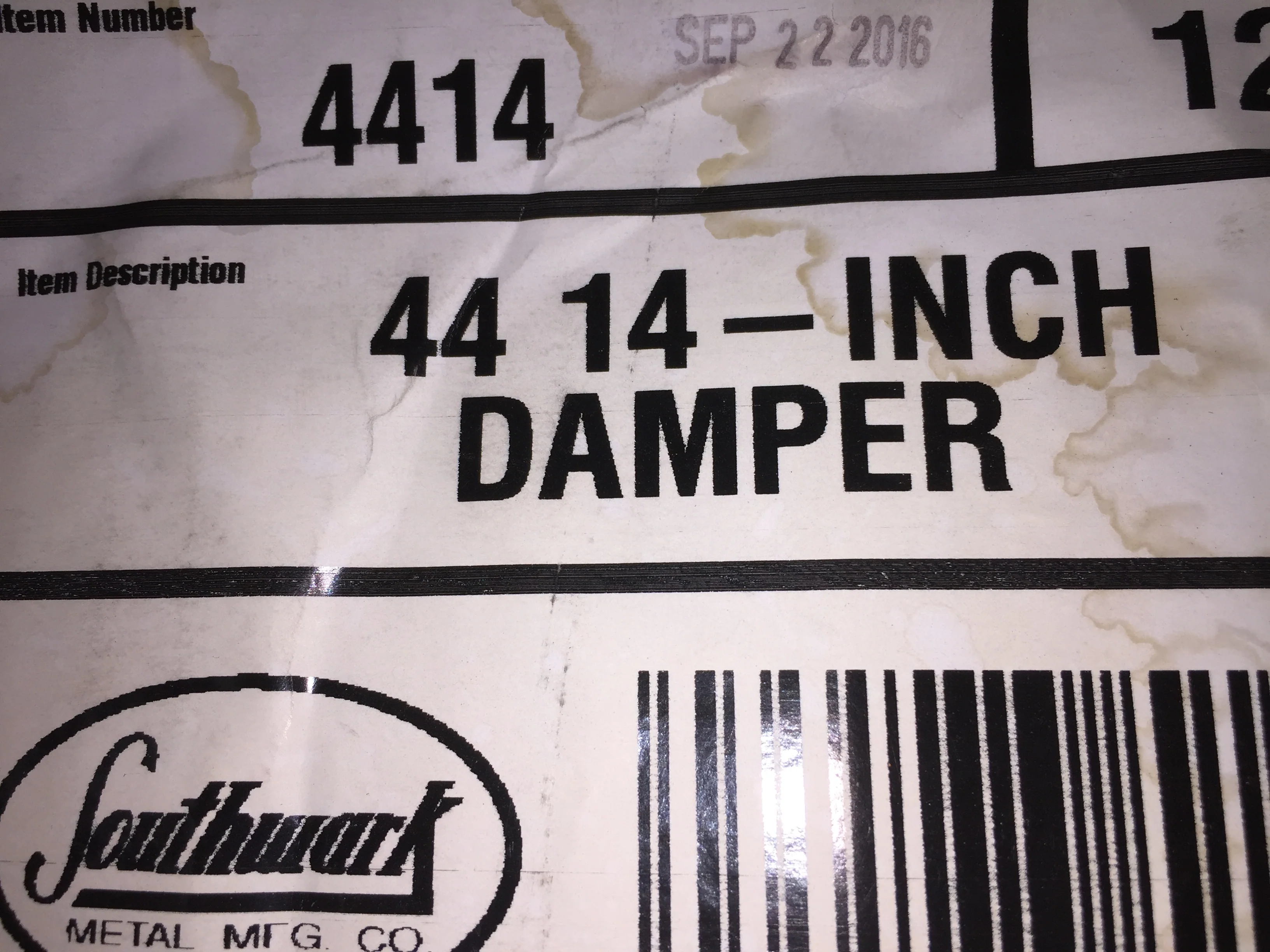 14" Round Damper - Image 3