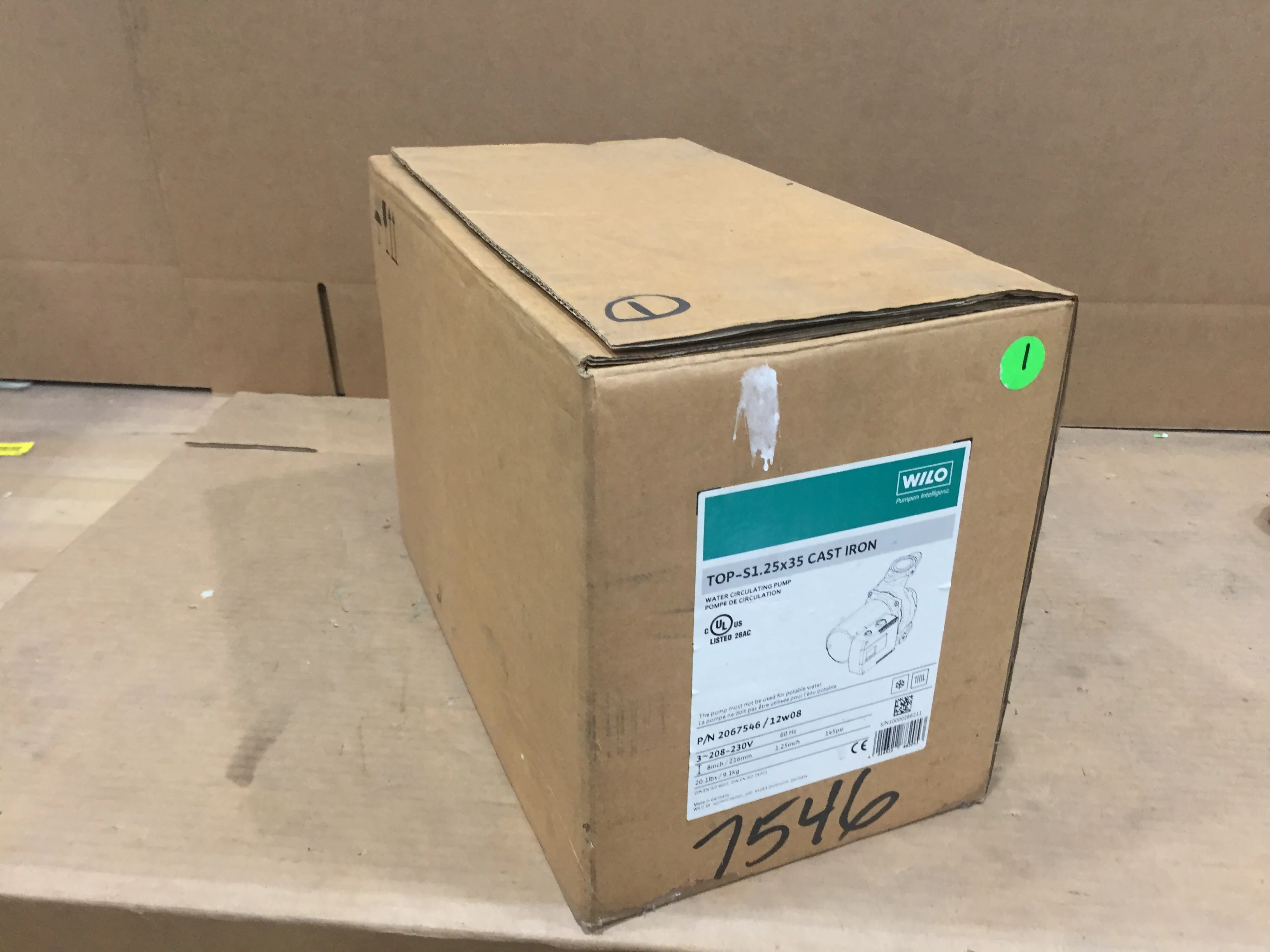 1/4 HP 2 Speed Water Circulation Pump; 208-230/60/3 - Image 8
