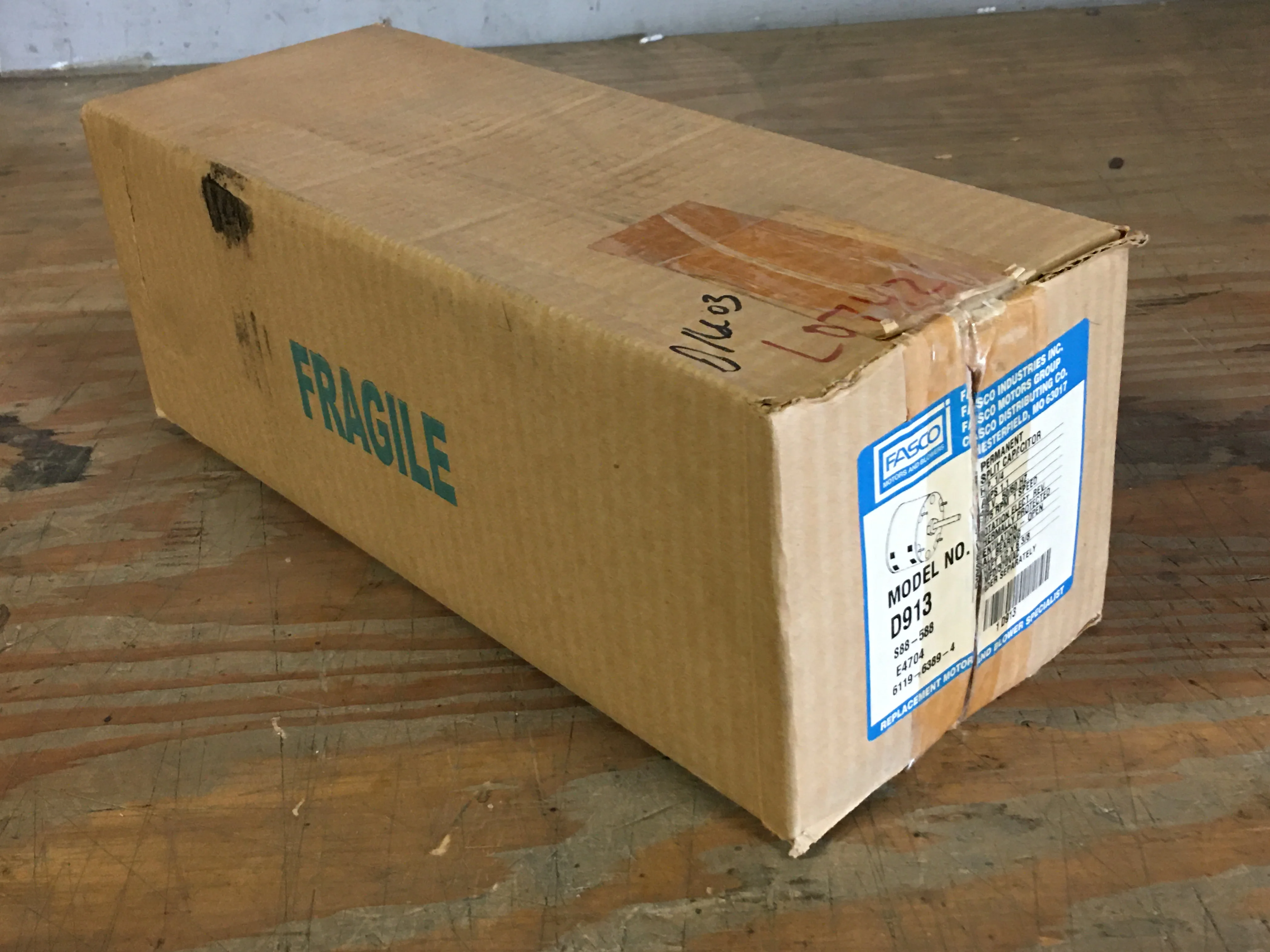 1/4 HP Electric Motor 460/50-60/1 1075RPM 1Speed PSC - Image 6
