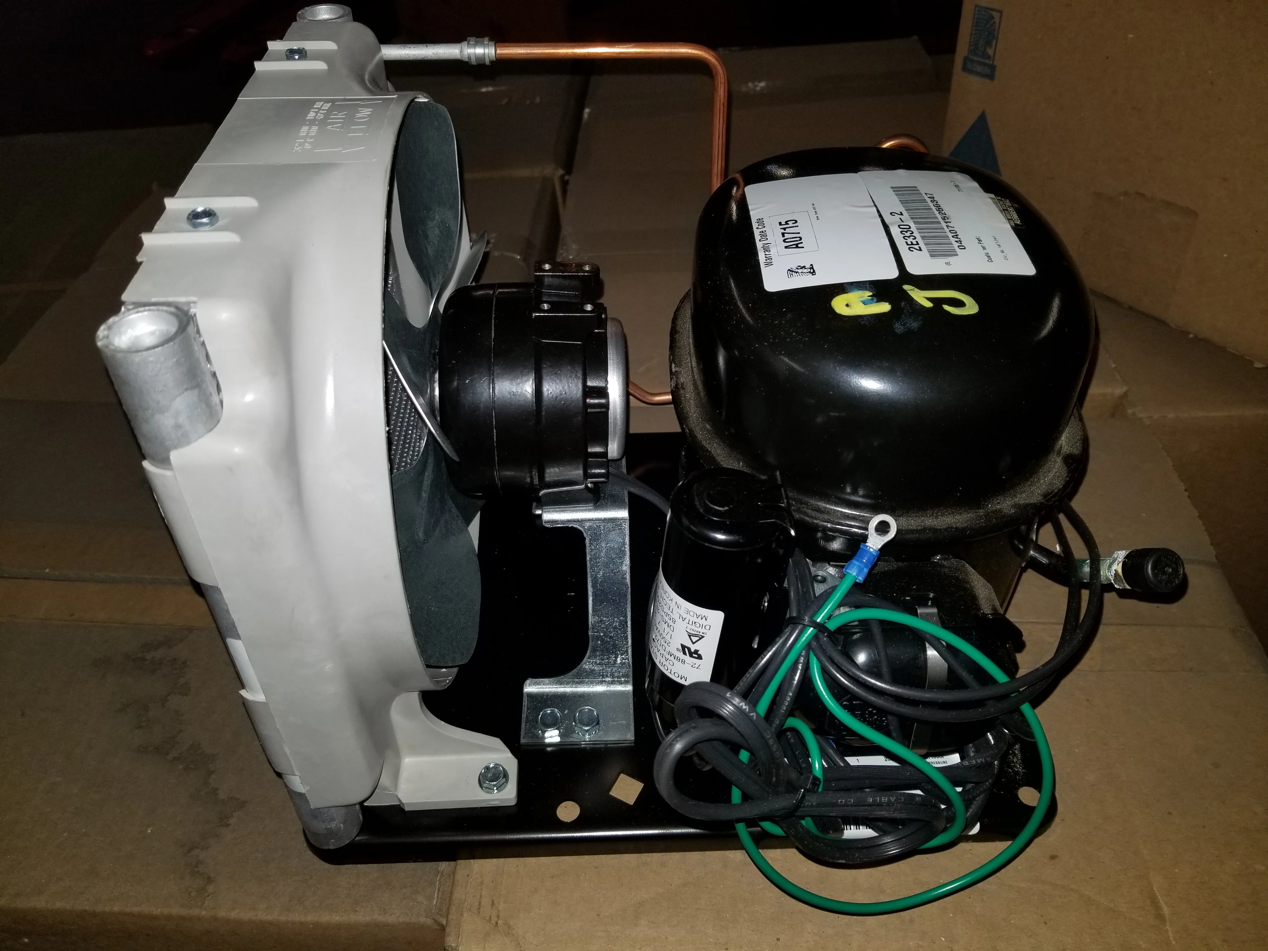 1/4 HP High Temp Air-Cooled Refrigeration Condensing Unit 208-230/60/1 R-134A - Image 7