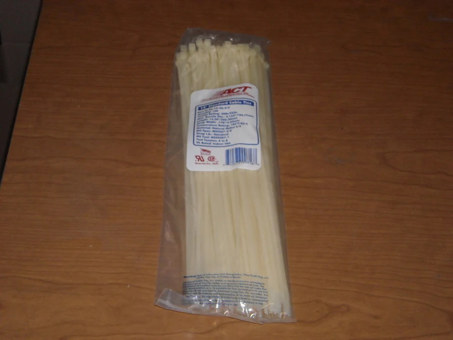 14" Standard Cable Ties - 100/Pack - Image 2