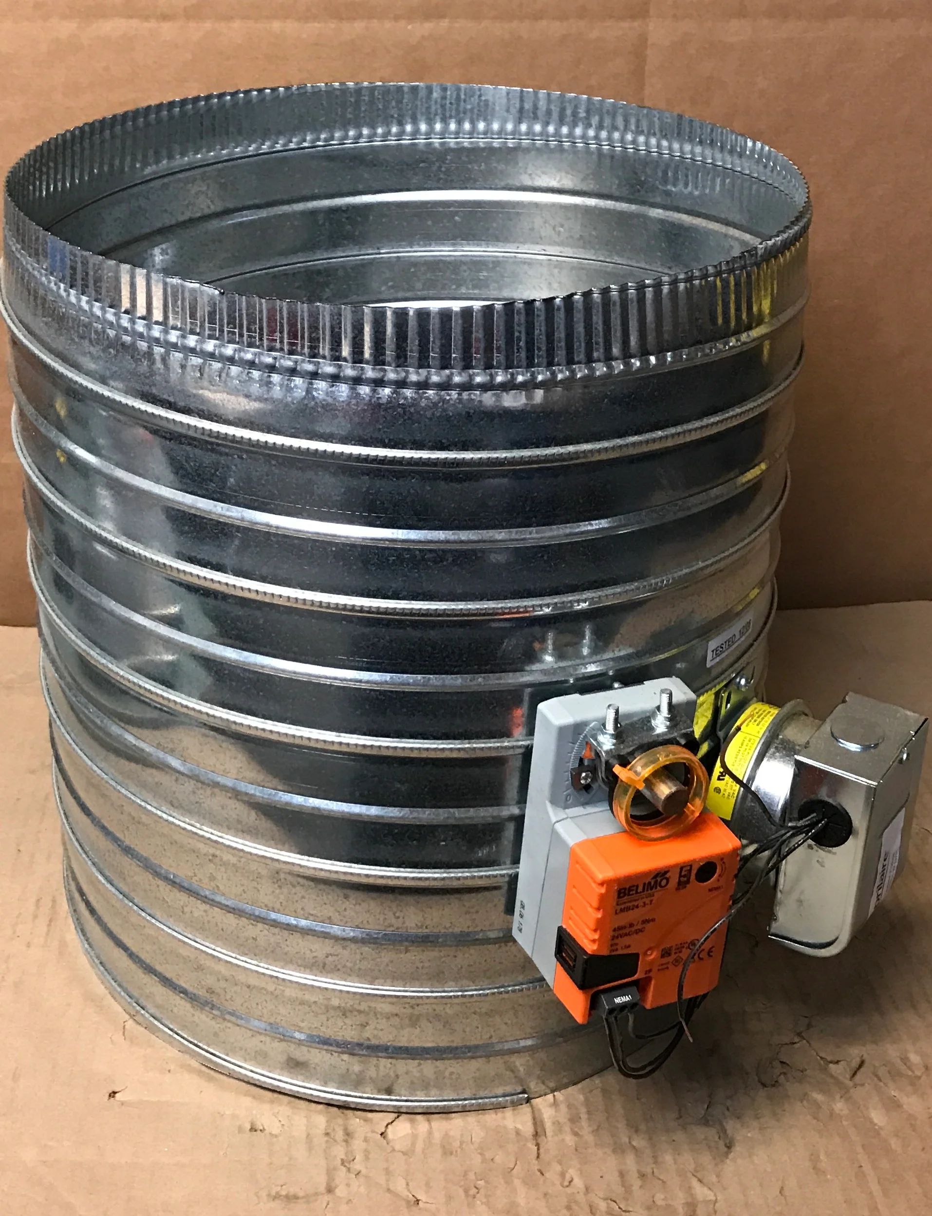 14" Static Pressure Controlled Motorized Bypass Damper w/24 Volt Modulating Actuator - Image 7