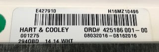 14" X 14" WHITE STEEL 4-WAY DEFLECTION SUPPLY REGISTER/W OPPOSED-BLADE DAMPER - Image 3