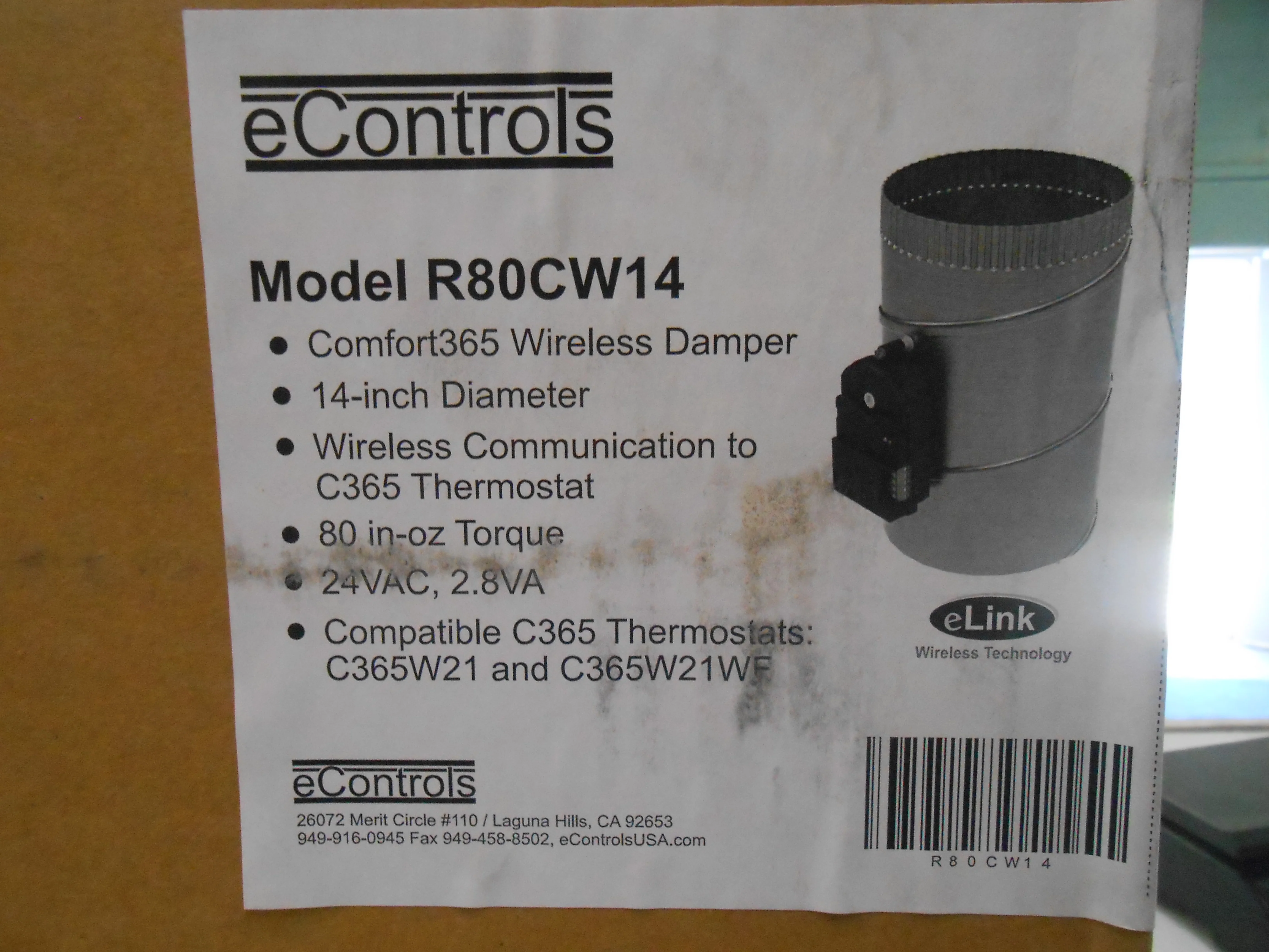 14" Wireless Damper 24 Volt - Image 5