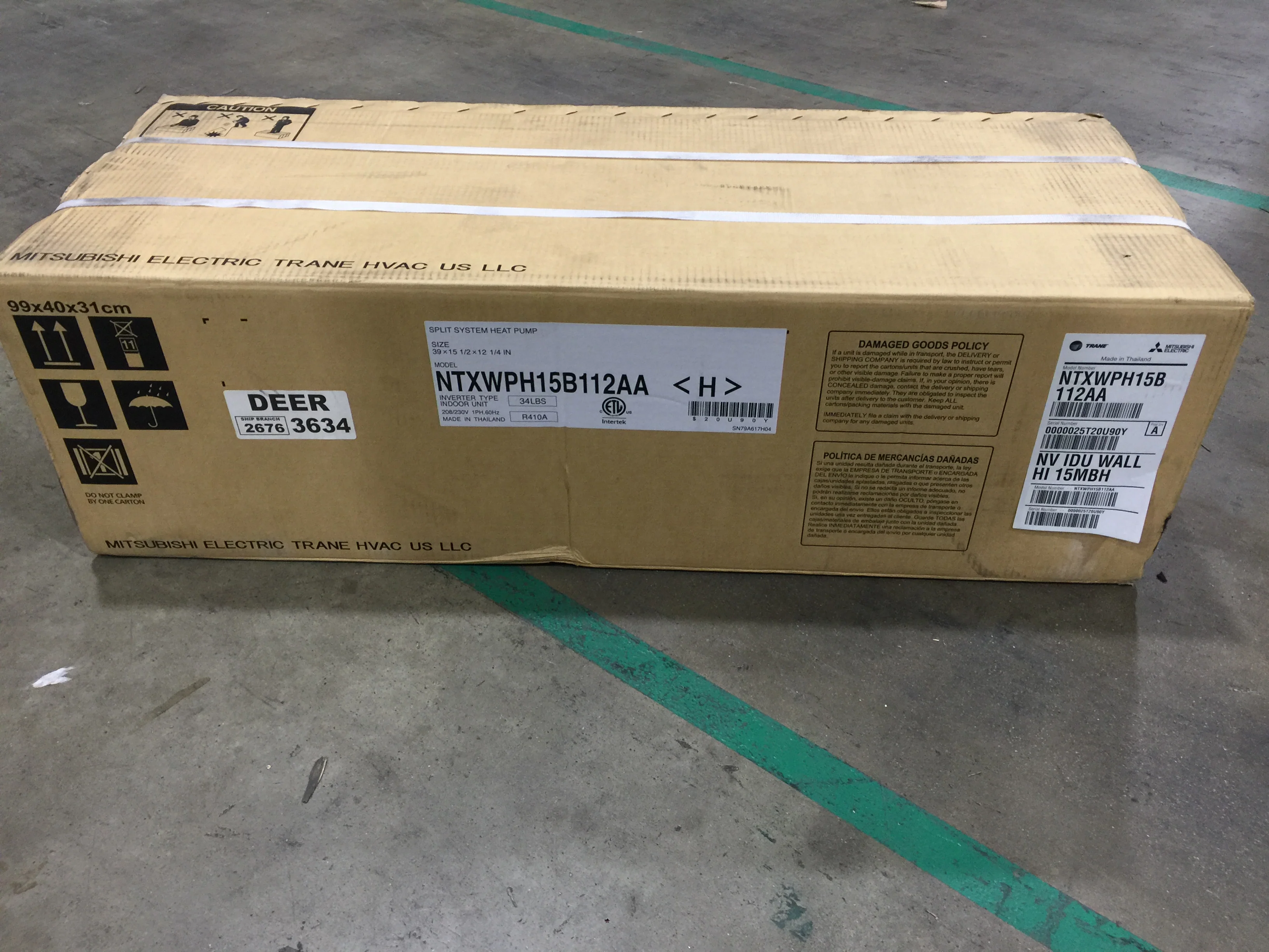 14,000 Btu Single Zone High-Wall Inverter Heat Pump Mini Split Unit, 208-230/60/1, R-410A 22 Seer - Image 8
