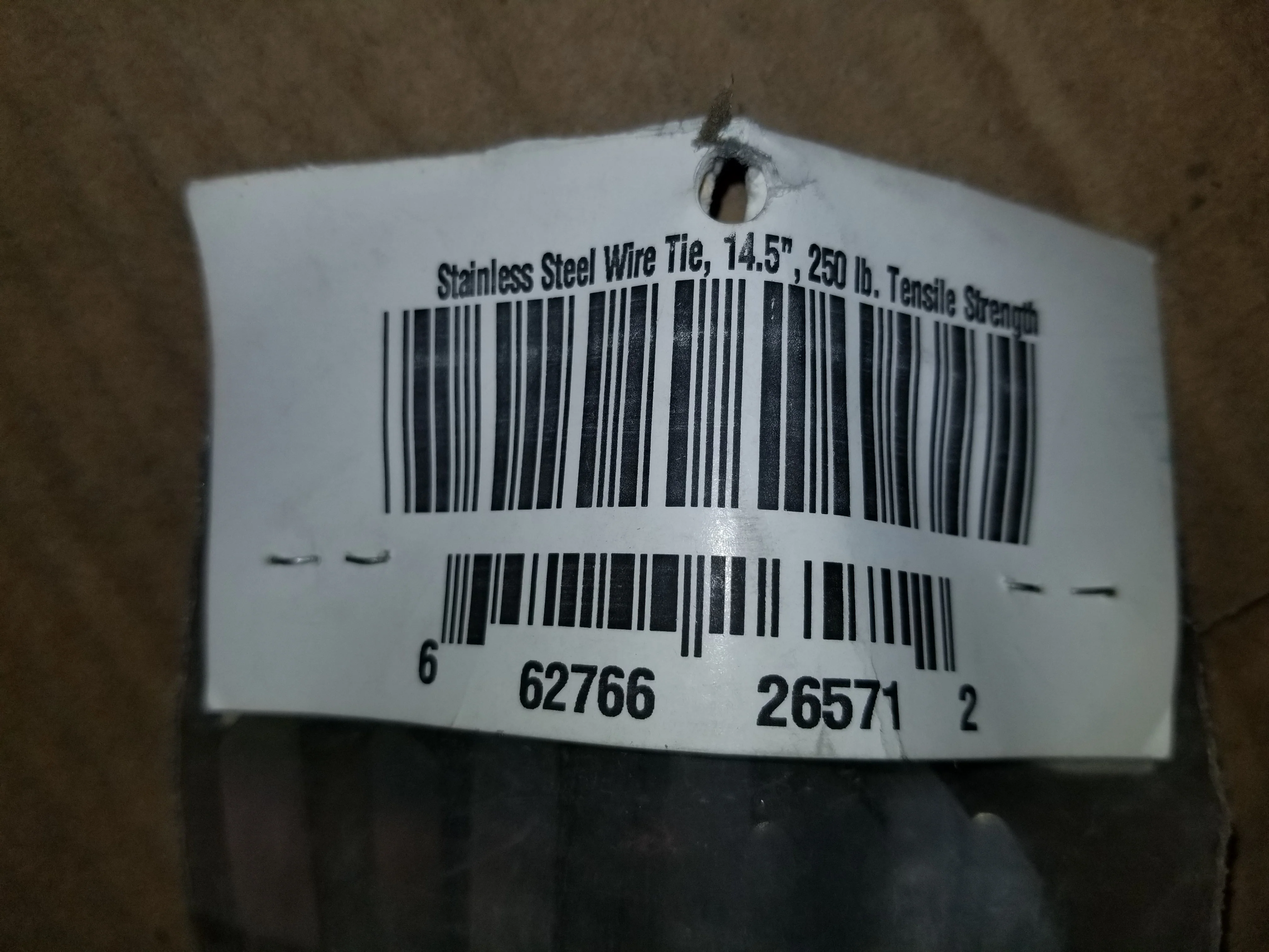 14-1/2"LONG STAINLESS STEEL WIRE TIES 250lb.TENSILE STRENGTH***SOLD 50 PER BAG** - Image 4