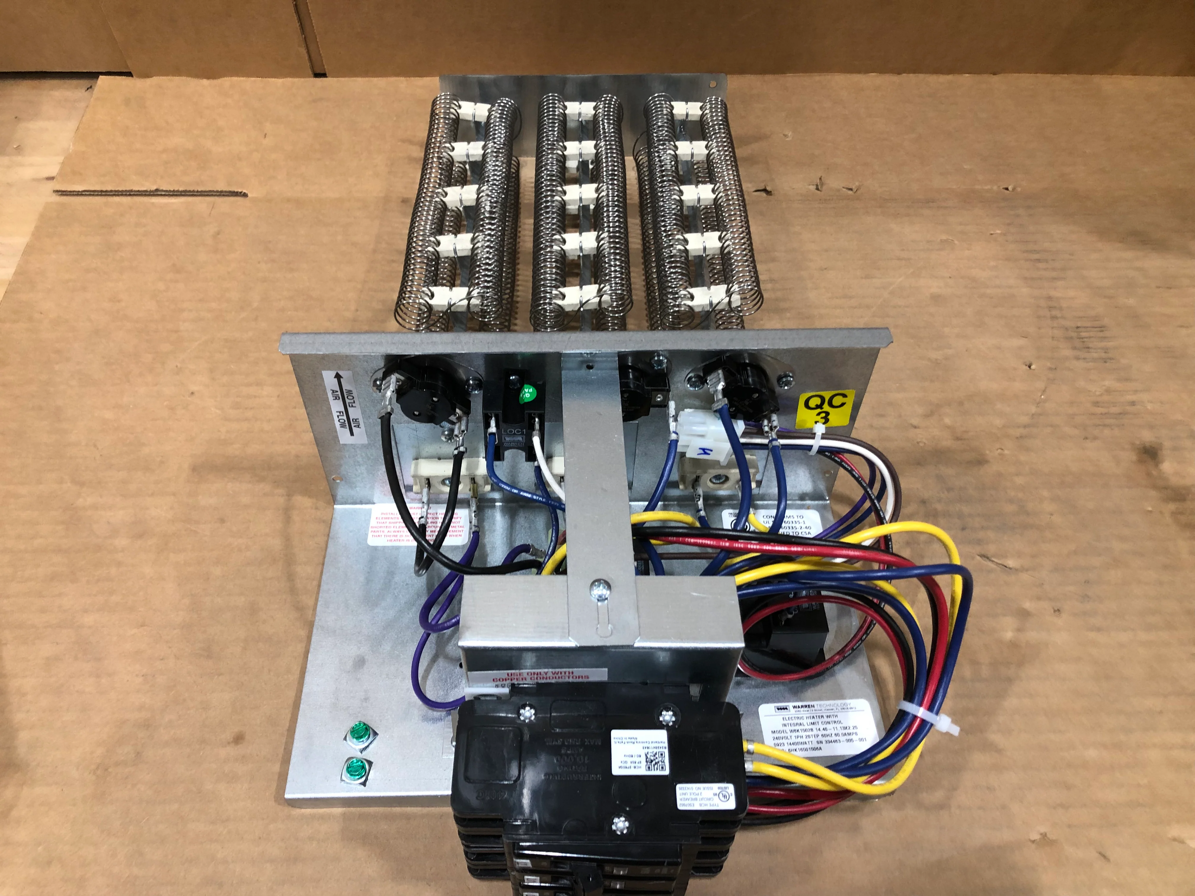 14.44 kW Electric Heat Strip; 240/60/1, 60 AMP - Image 5