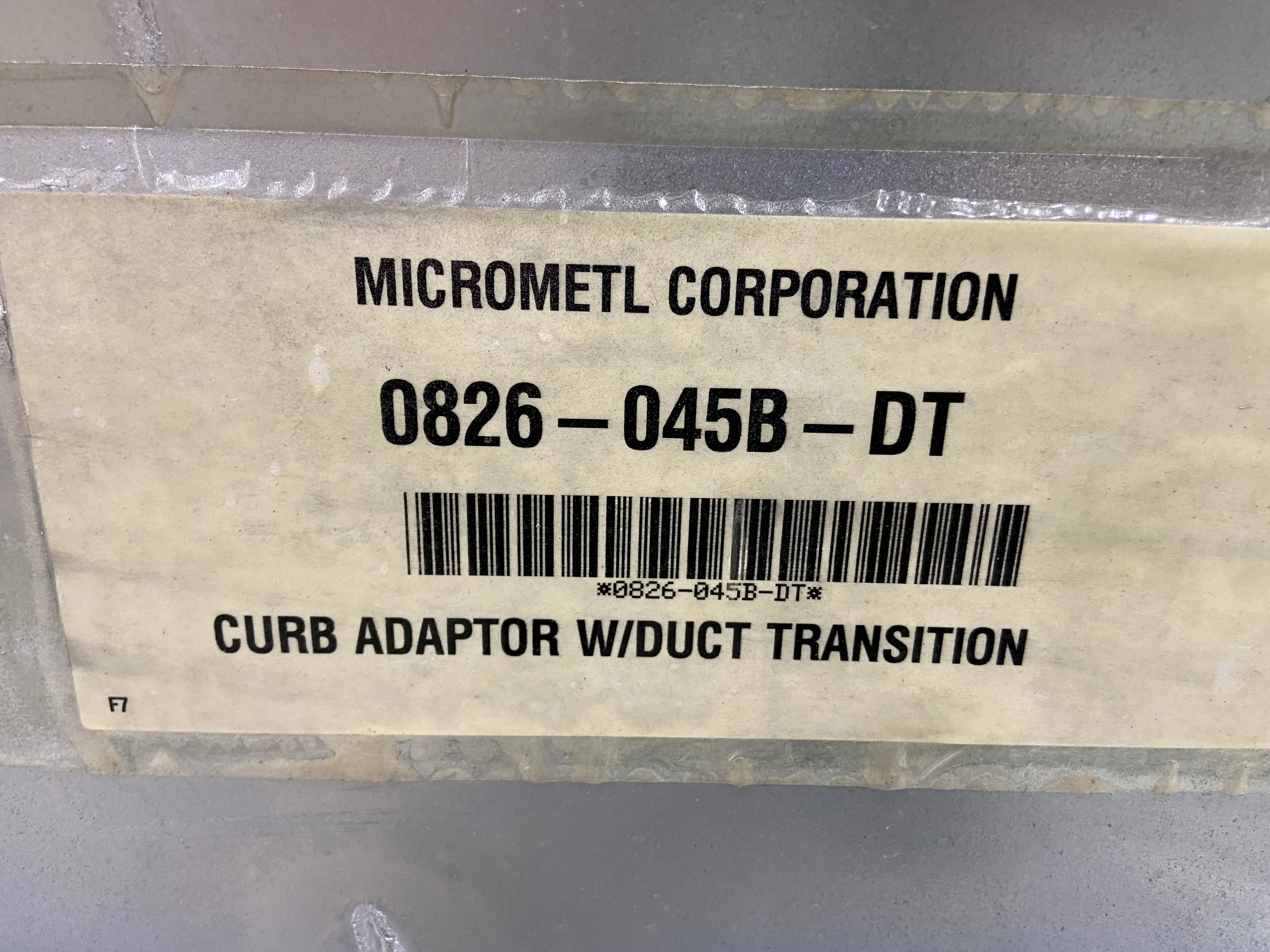 15" High Roof Curb Adapter with Duct Transition - Image 6