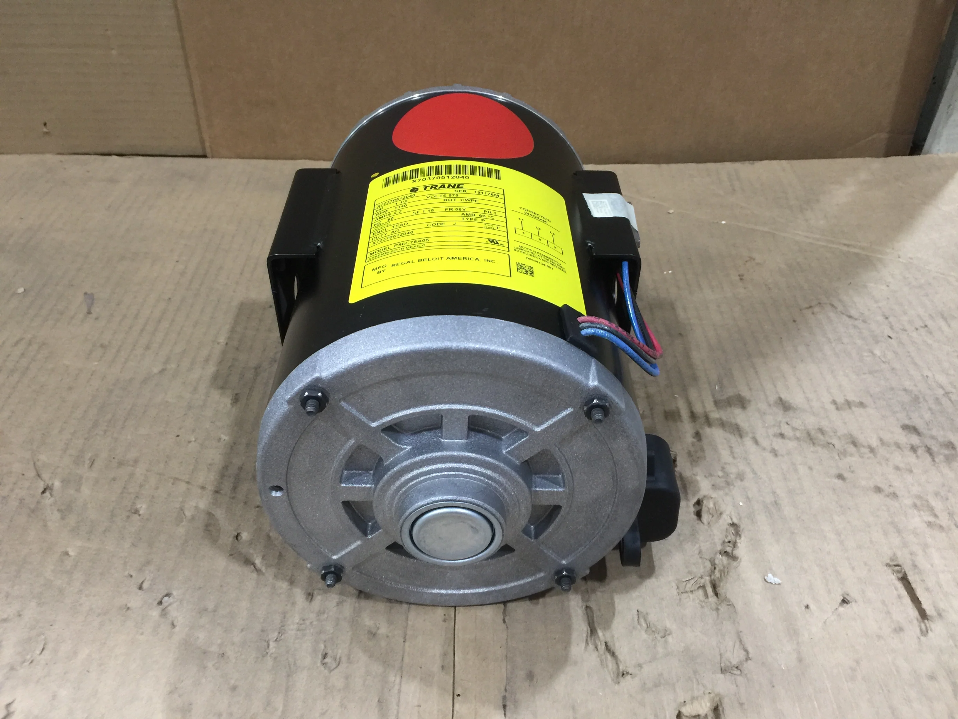 1.5 HP AC Fan Motor; 575/60/3, 1140 RPM - Image 4