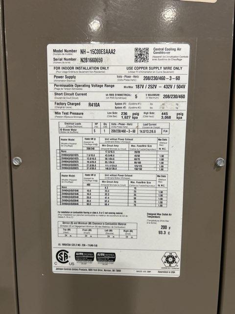 15 Ton AC/HP ECM Upflow/Horizontal Air Handler 208/230/460/60/3 R-410A CFM 7500 - Image 5