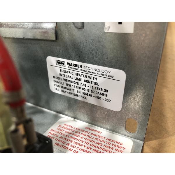 1.5 Ton AC/HP ECM Multiposition Fan Coil With 8 KW Heat Kit, 208-230/60/1 R-410A CFM 860 - Image 5