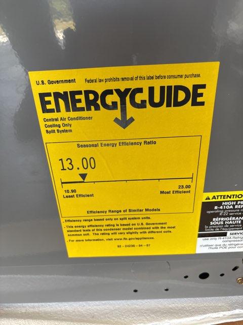 5 Ton Single-Stage Split-System Air Conditioner 208-230/60/1 R410A 13 SEER - Image 6
