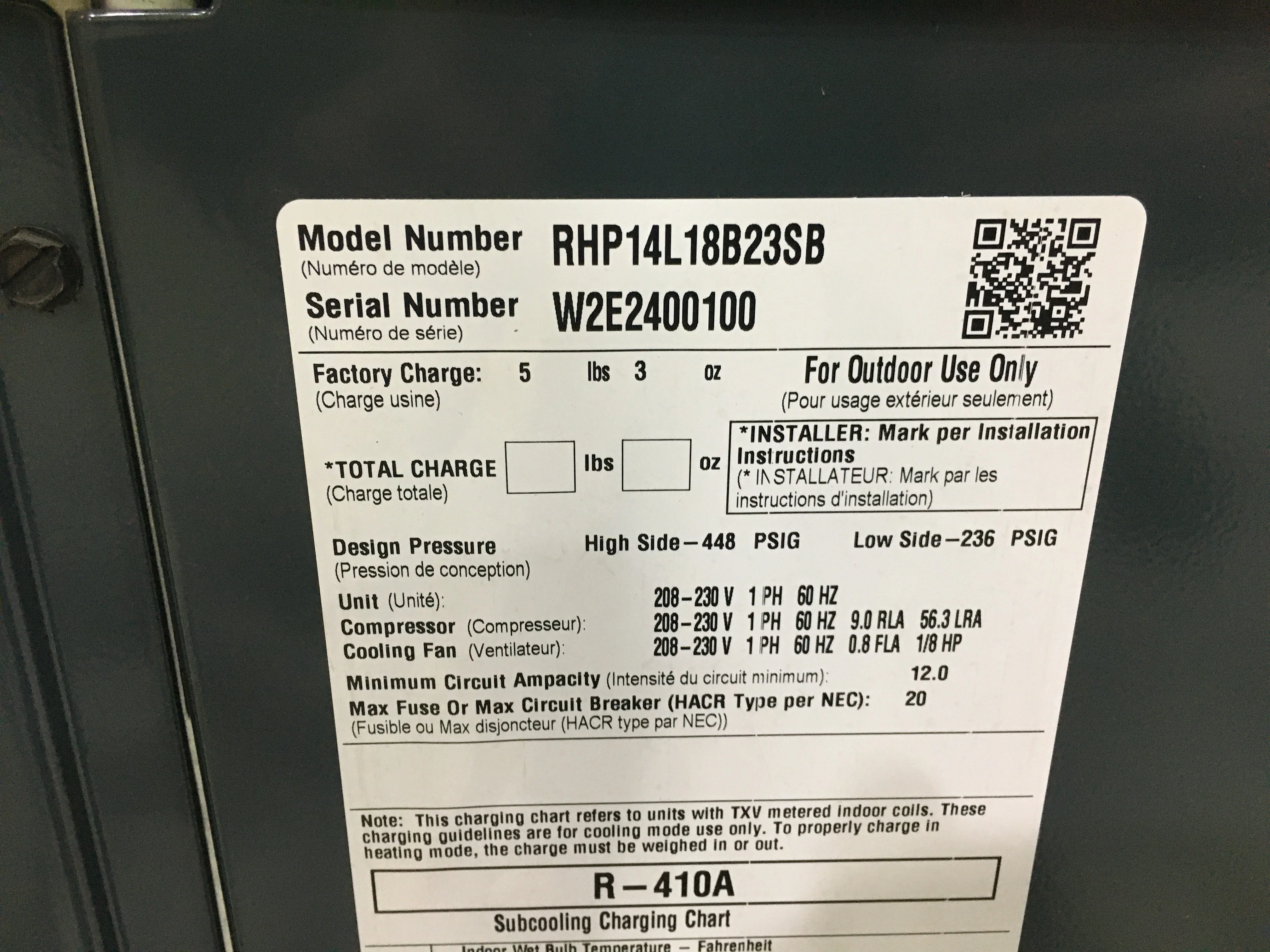 1.5 Ton Split-System Heat Pump 208-230/60/1, R410A, 14 SEER - Image 5