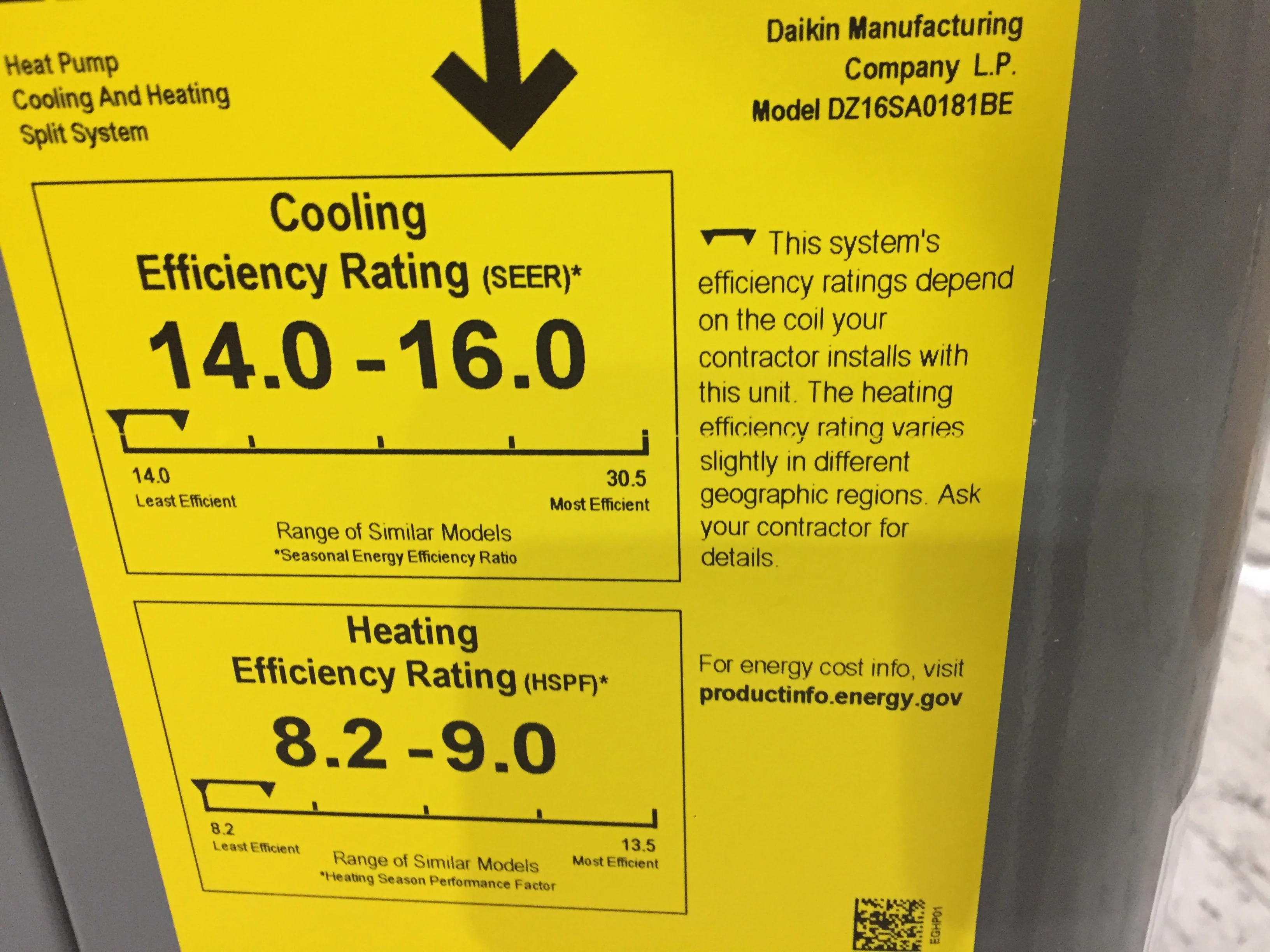 1.5 Ton Split-System Heat Pump 208-230/60/1 R410A 16 SEER - Image 4