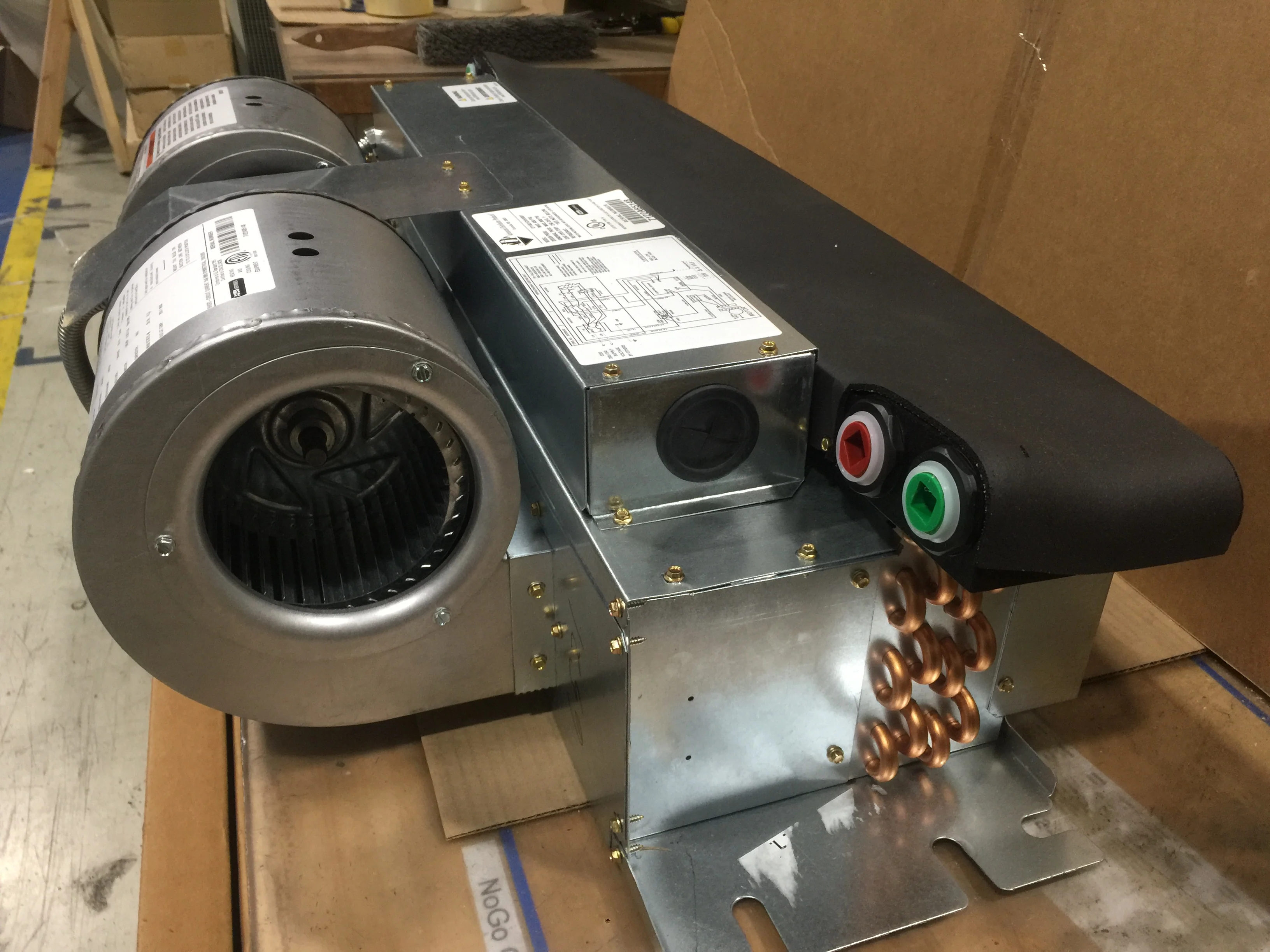 1.5 TON UNCASED HORIZONTAL CEILING MOUNT AIR HANDLER; 208-240/60/1, R-410A, CFM:600 - Image 4
