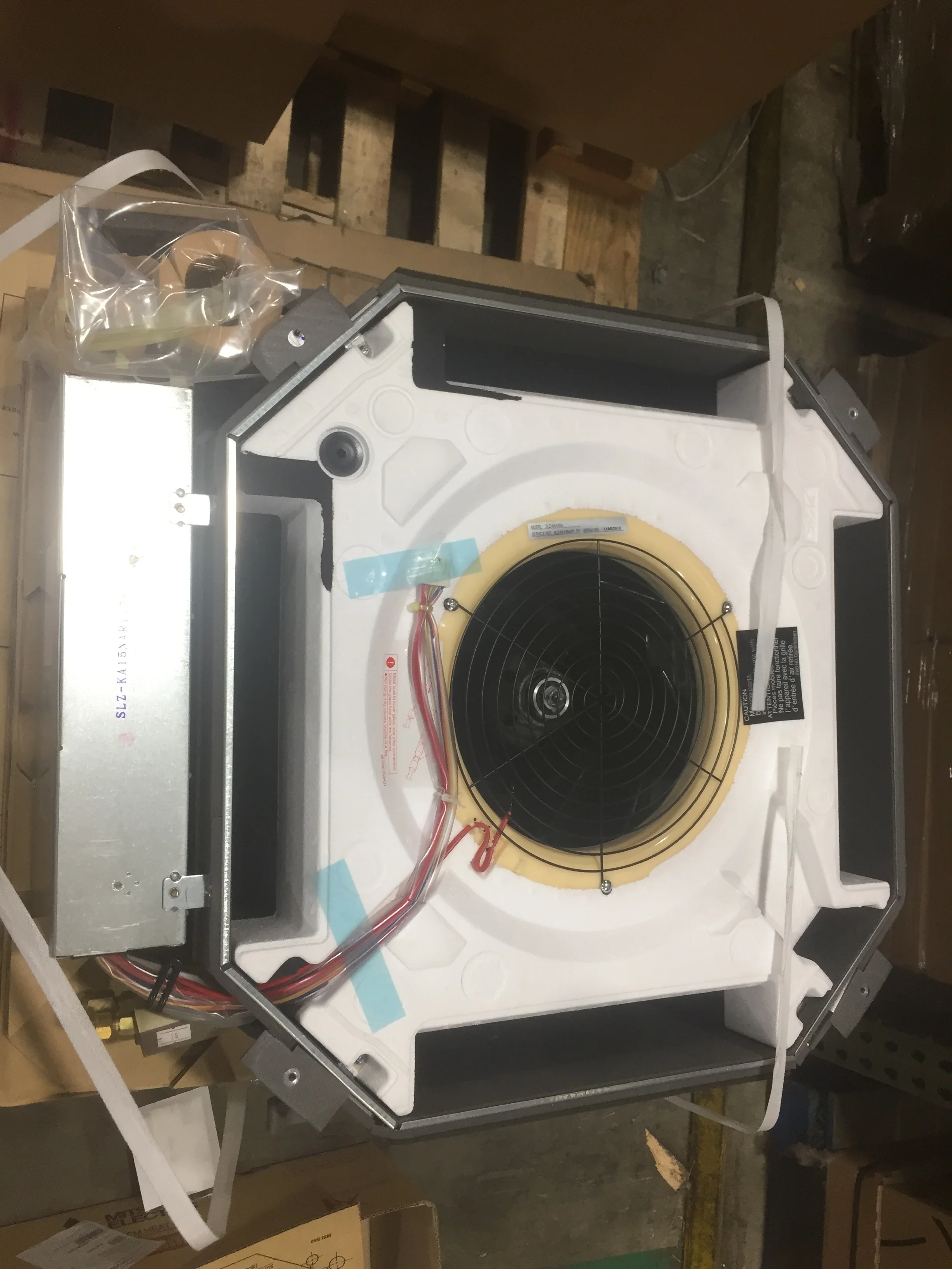 15,000 Btu Multi-Zone Indoor M-Series Ceiling Cassette Mini-Split Unit 16 Seer 208-230/60/1 - Image 2