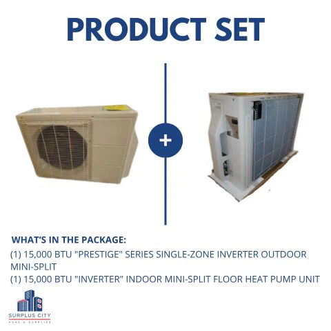 15,000 Btu Prestige Series Single-Zone Inverter Mini-Split Heat Pump Set - Image 9
