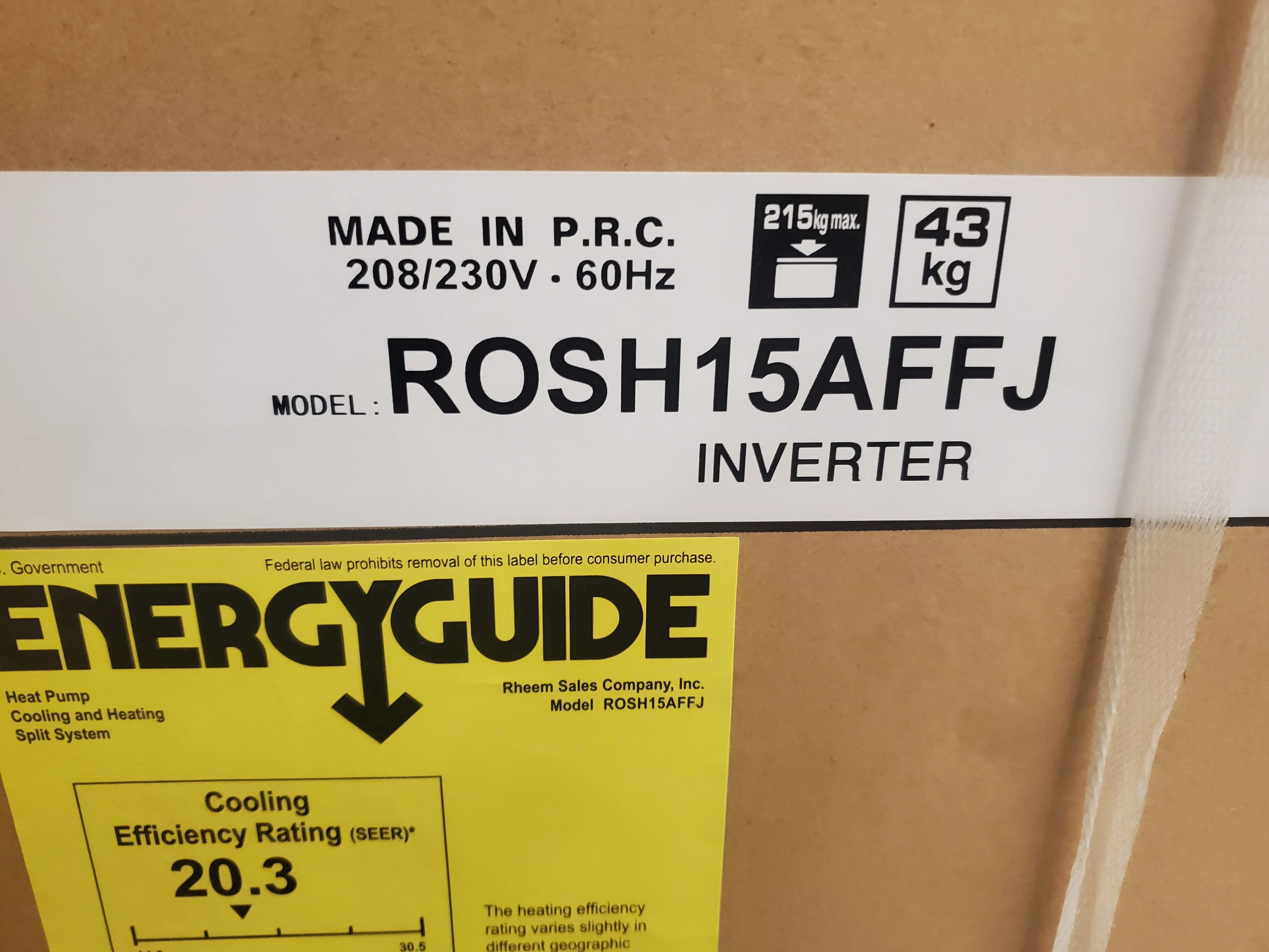 15,000 BTU Prestige Series Single-Zone Inverter Outdoor Mini-Split Heat Pump Unit - Image 6