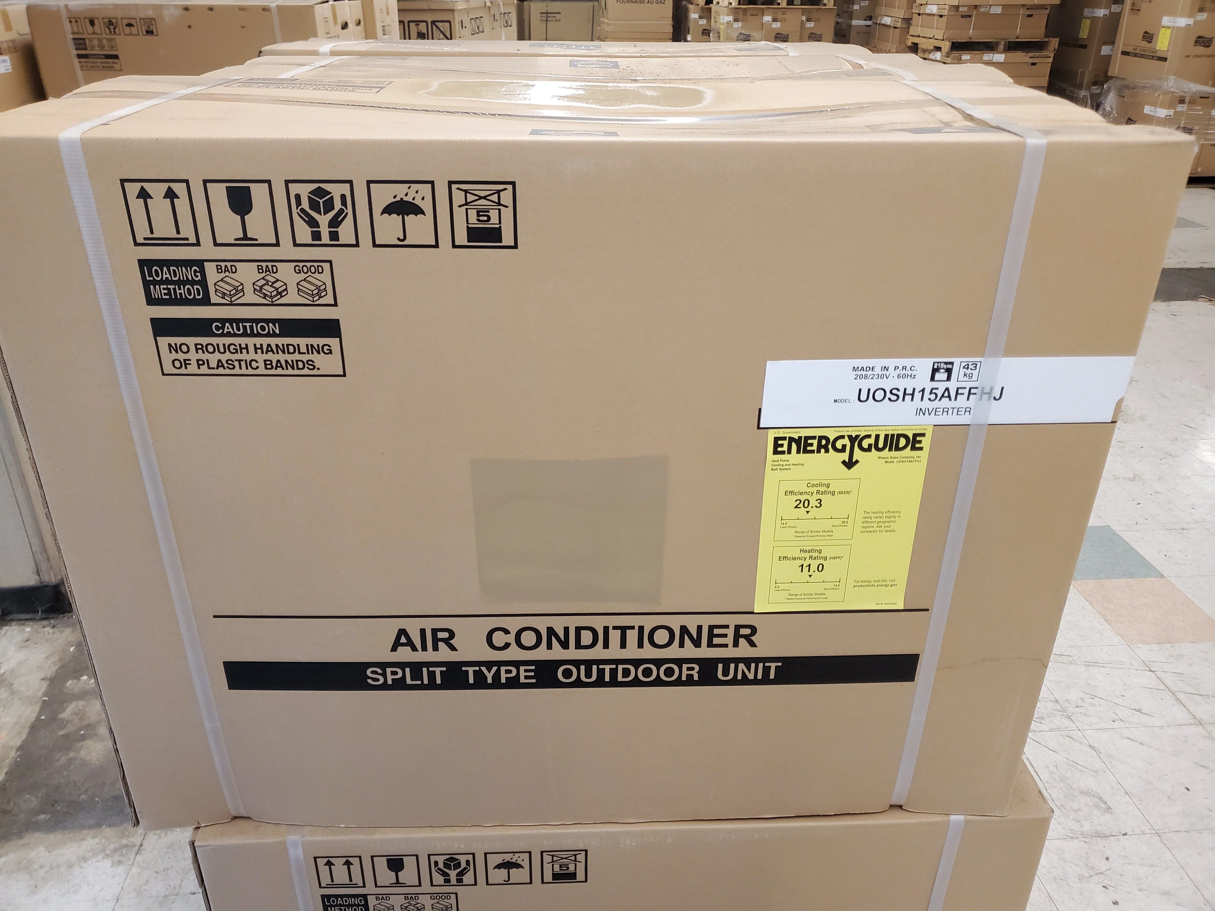 15,000 BTU Single-Zone Inverter Outdoor Mini-Split Heat Pump Unit, 208-230/60/1 R-410A 20.3 SEER - Image 5