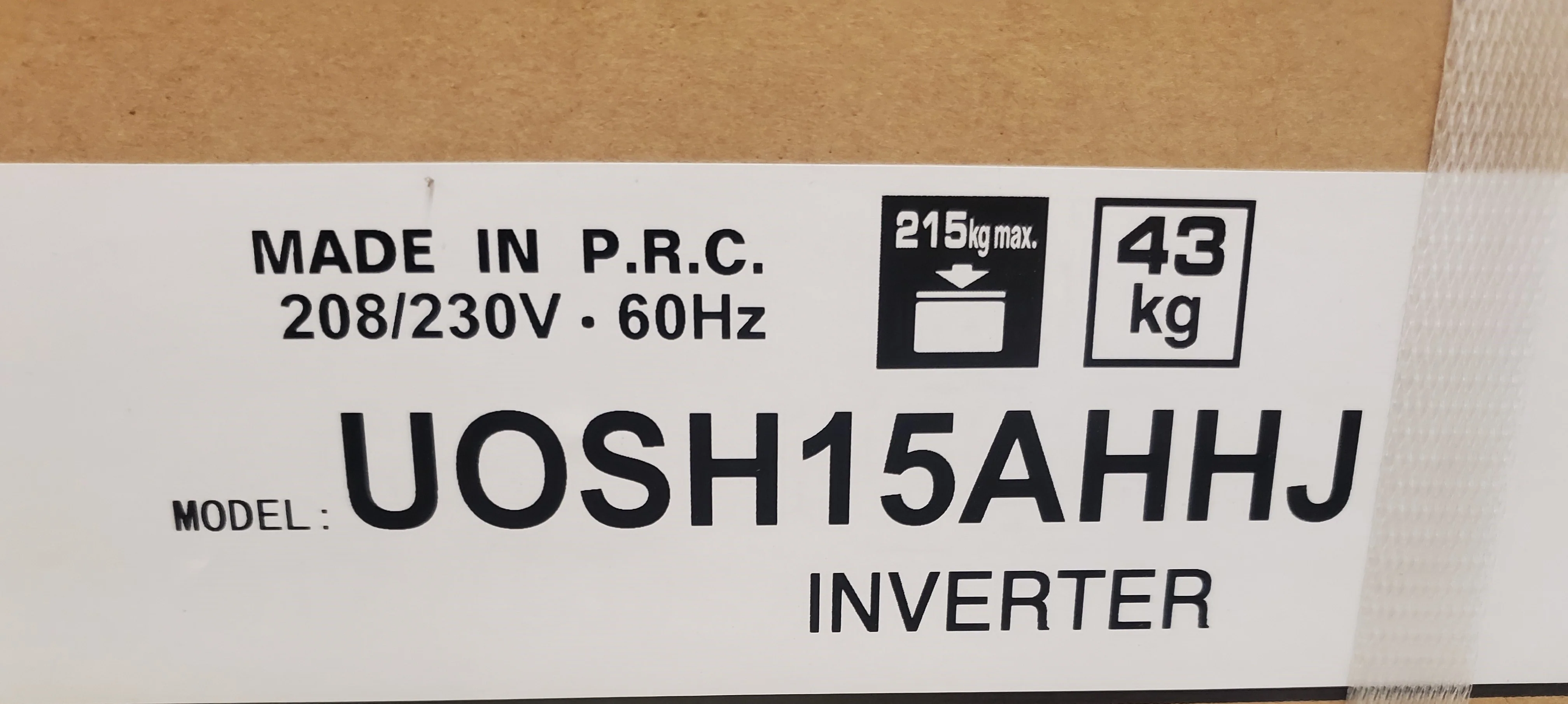 15,000 BTU Single-Zone Inverter Outdoor Mini-Split Heat Pump Unit, 208-230/60/1 R-410A 25.3 SEER - Image 6