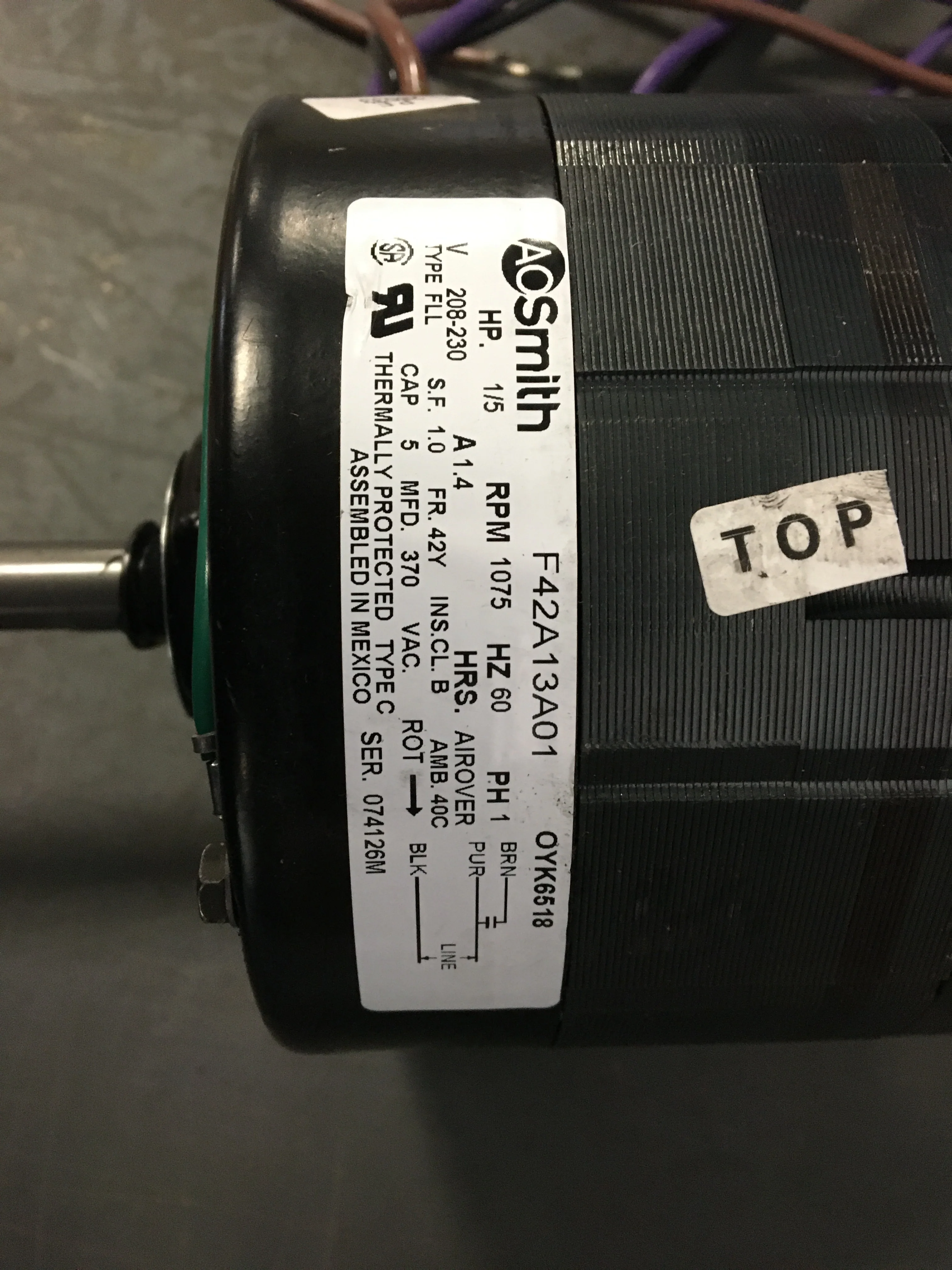 1/5 HP Blower Motor Electric Motor - Image 3